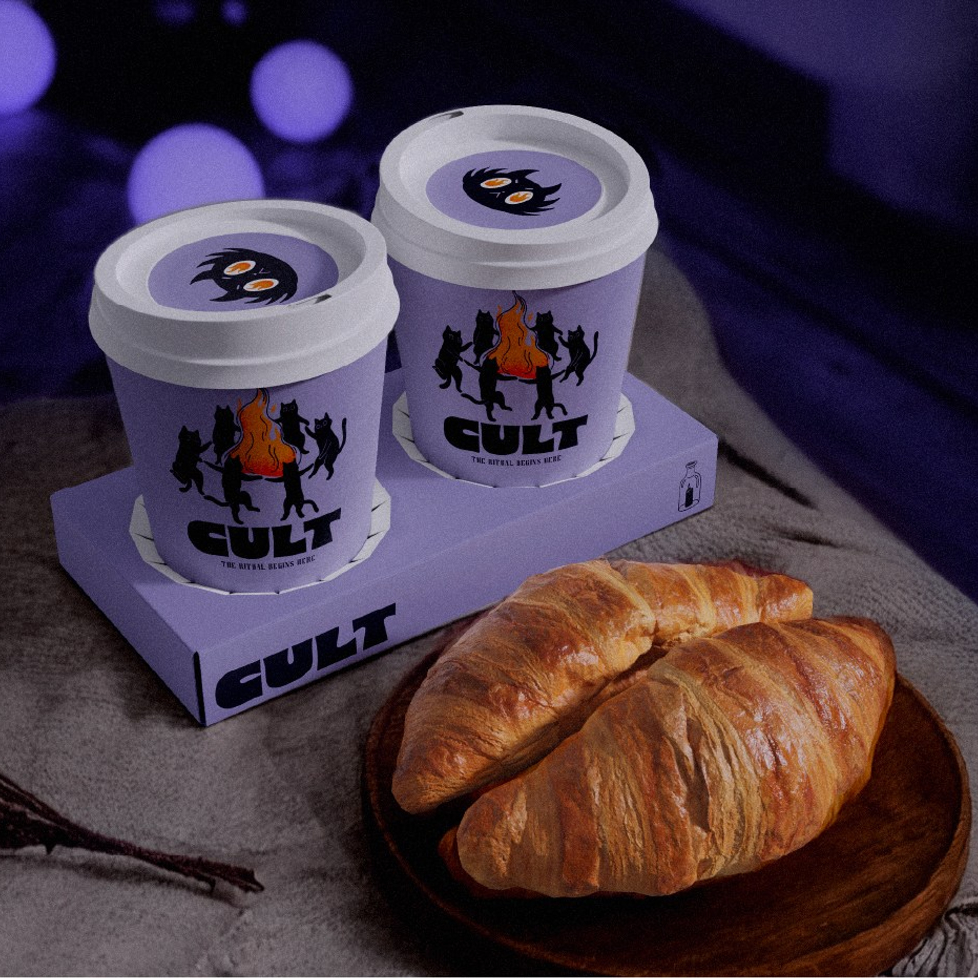 Cult Café Brand Kit Request. Helen Reveur | Illustrator & Brand Designer | Ready-Made & Custom Illustrations