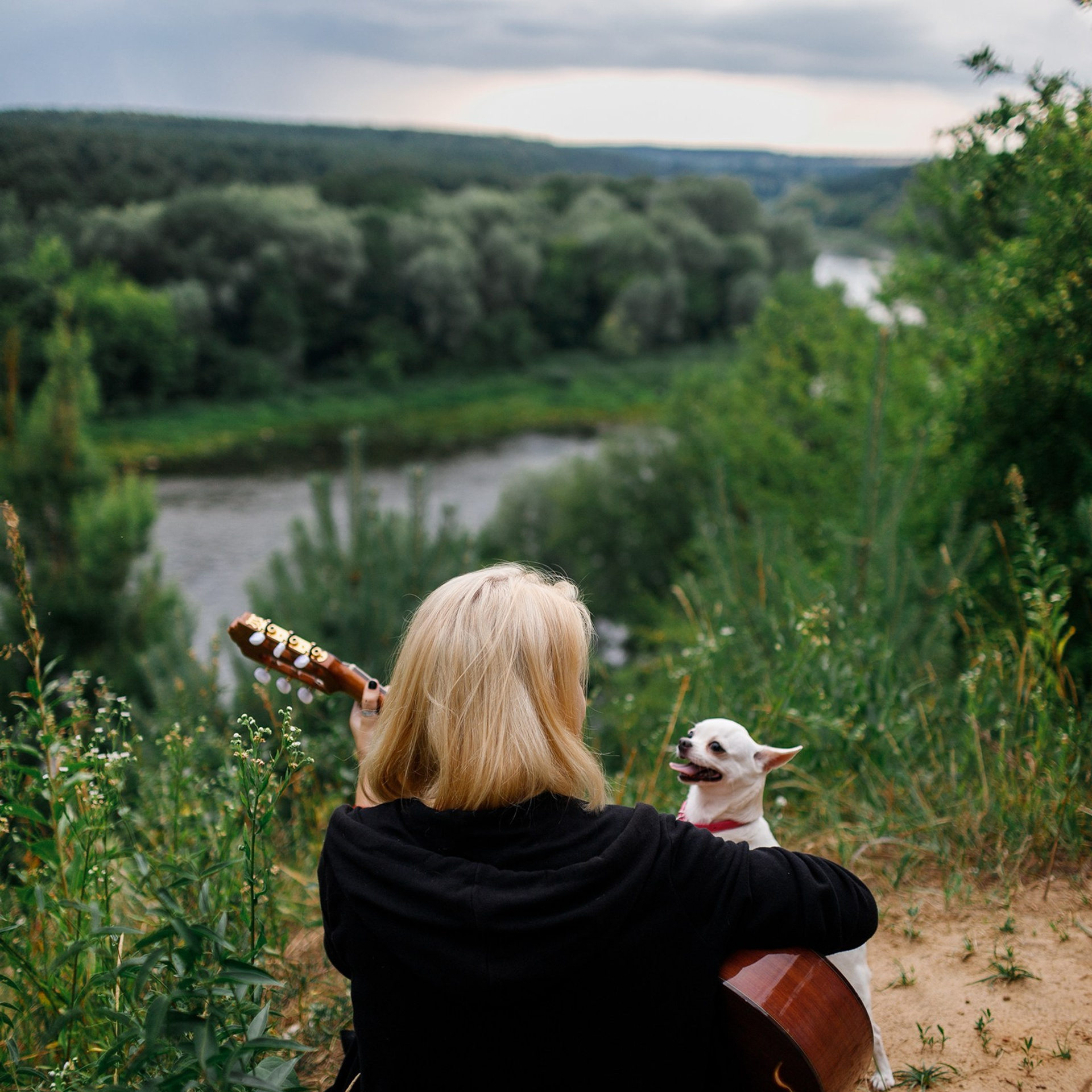Polina & her chihuahua