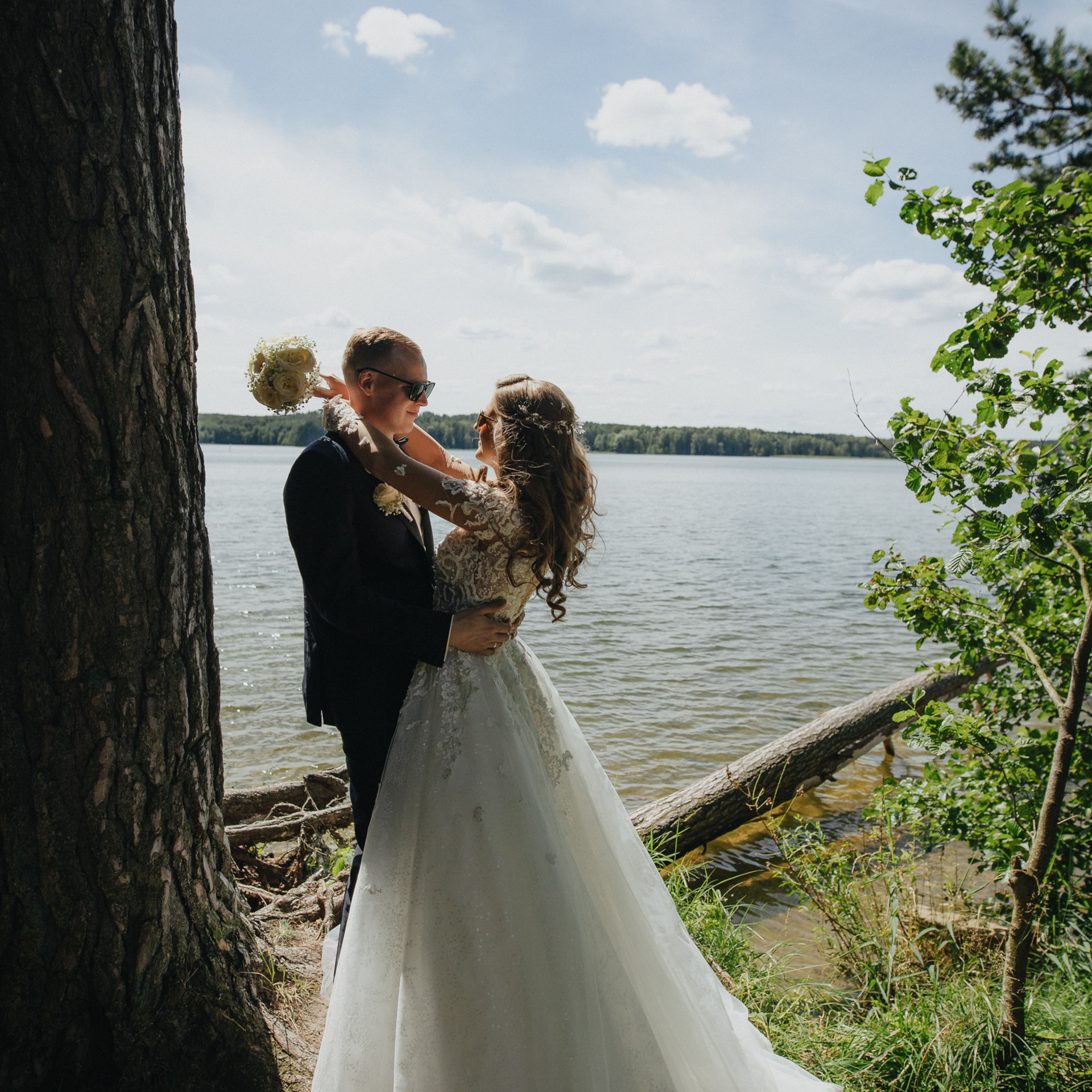 Vestuvių fotosesija prie Vištyčio ežero
