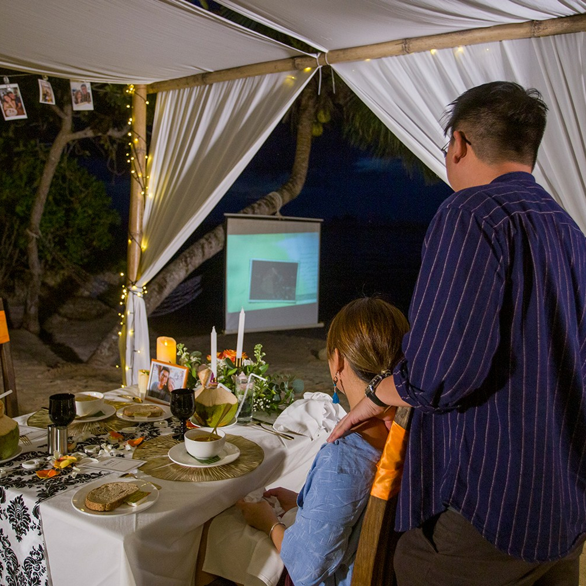 Photo. Romantic proposal on Koh Samui, Thailand