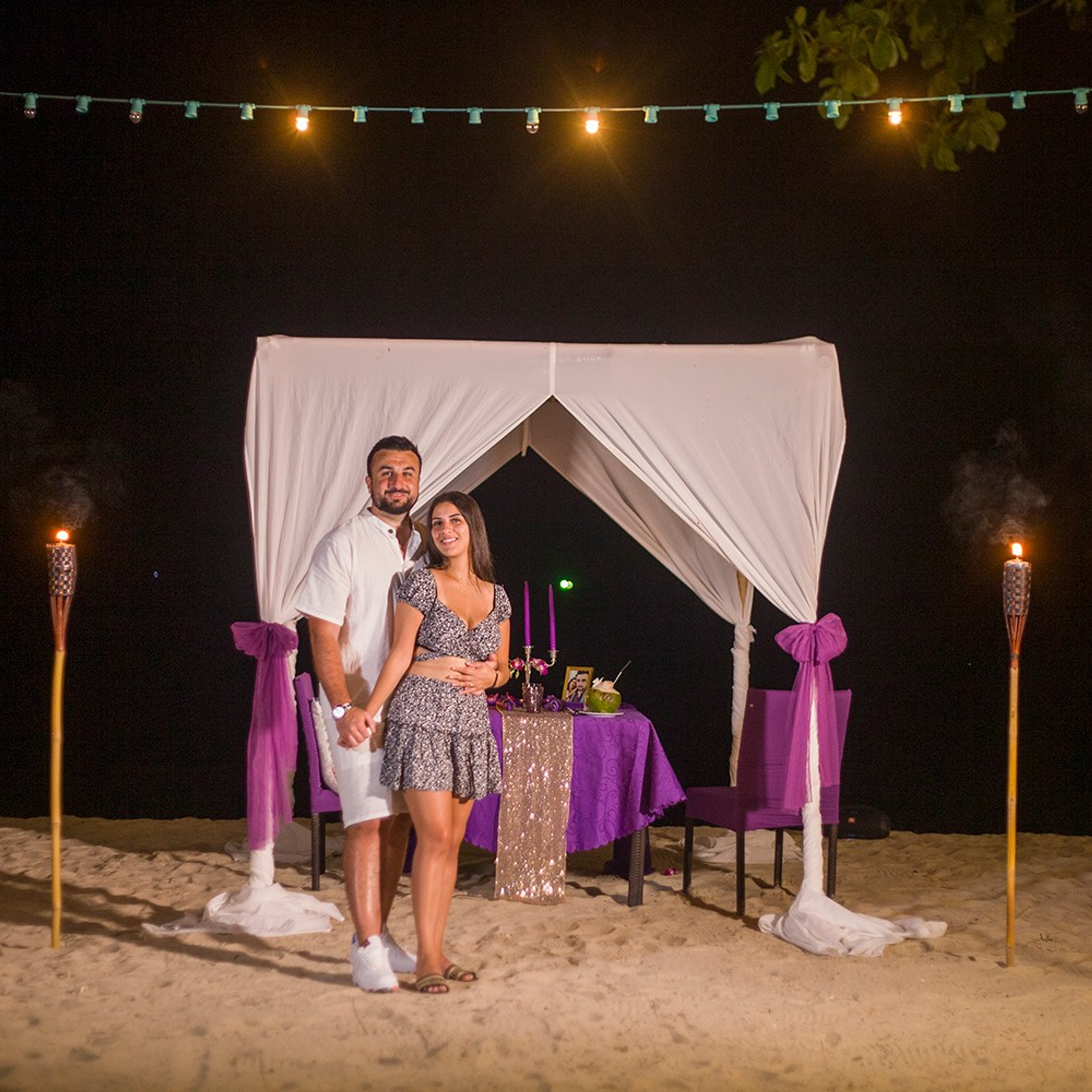 Photo. Romantic proposal on Koh Samui, Thailand