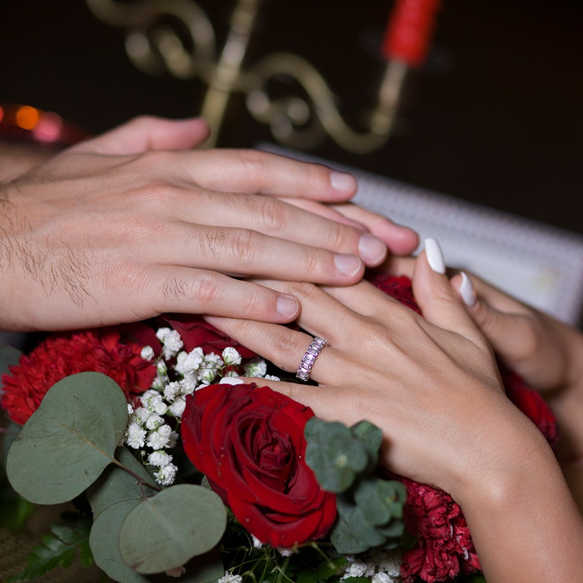 Photo. Romantic proposal on Koh Samui, Thailand