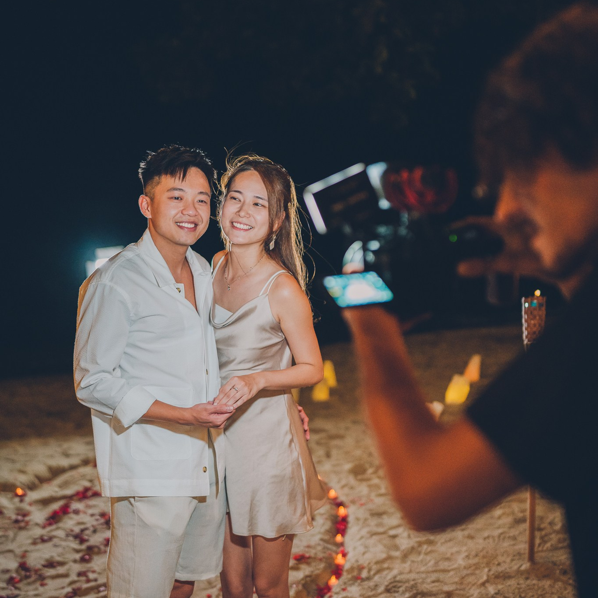 Photo. Romantic proposal on Koh Samui, Thailand