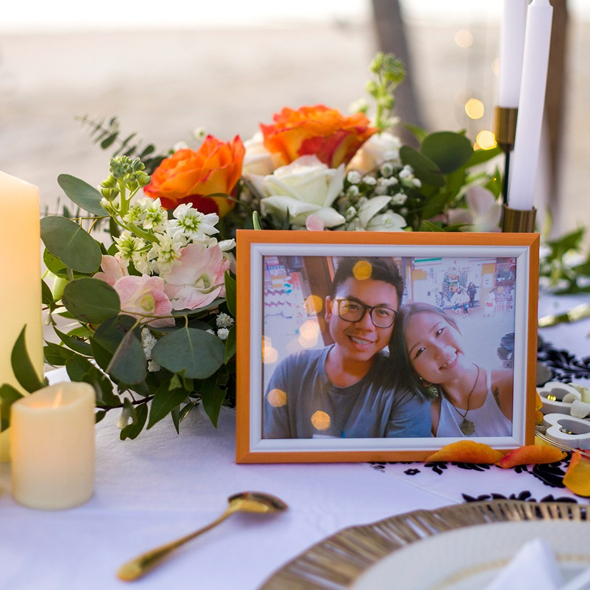Photo. Romantic proposal on Koh Samui, Thailand