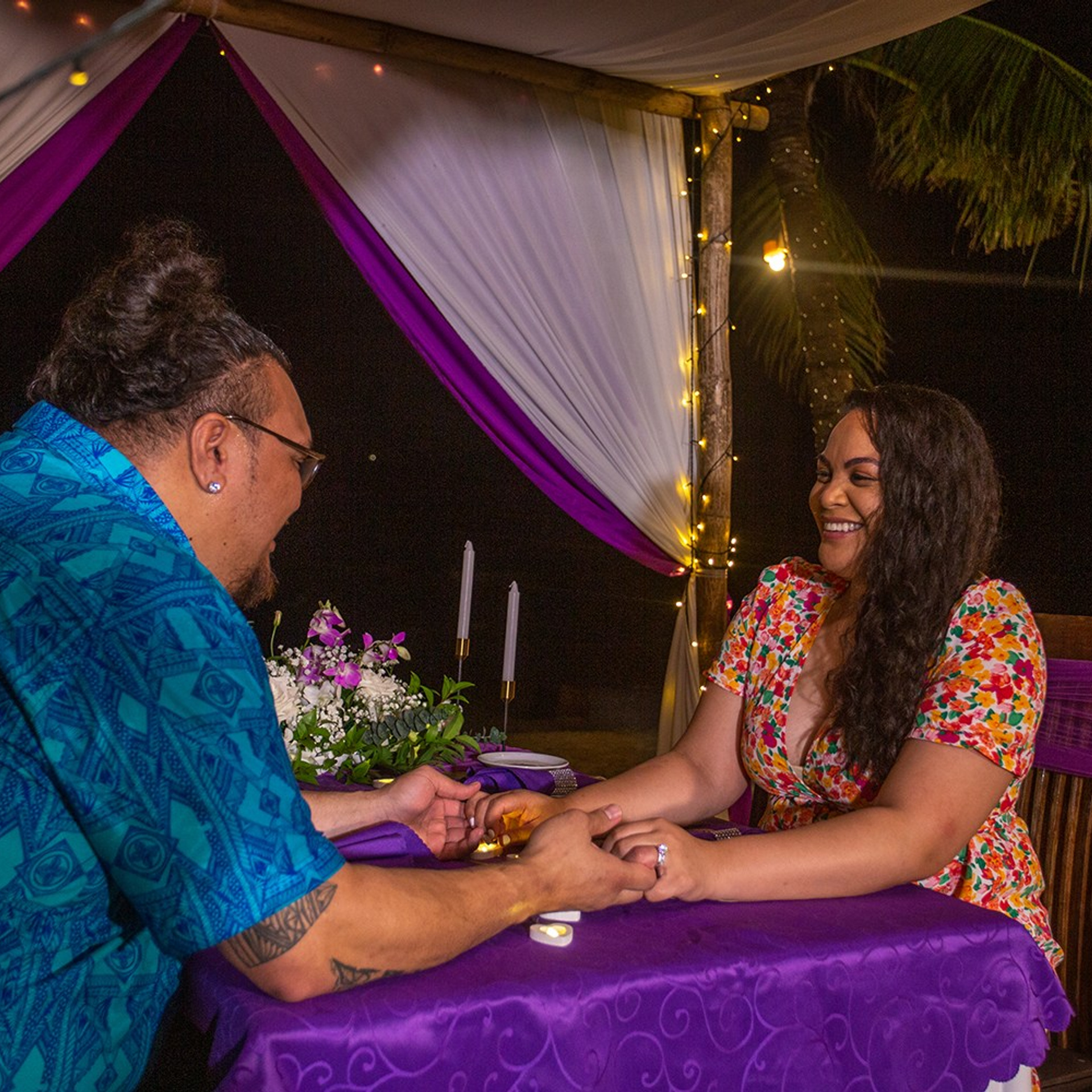Photo. Romantic proposal on Koh Samui, Thailand