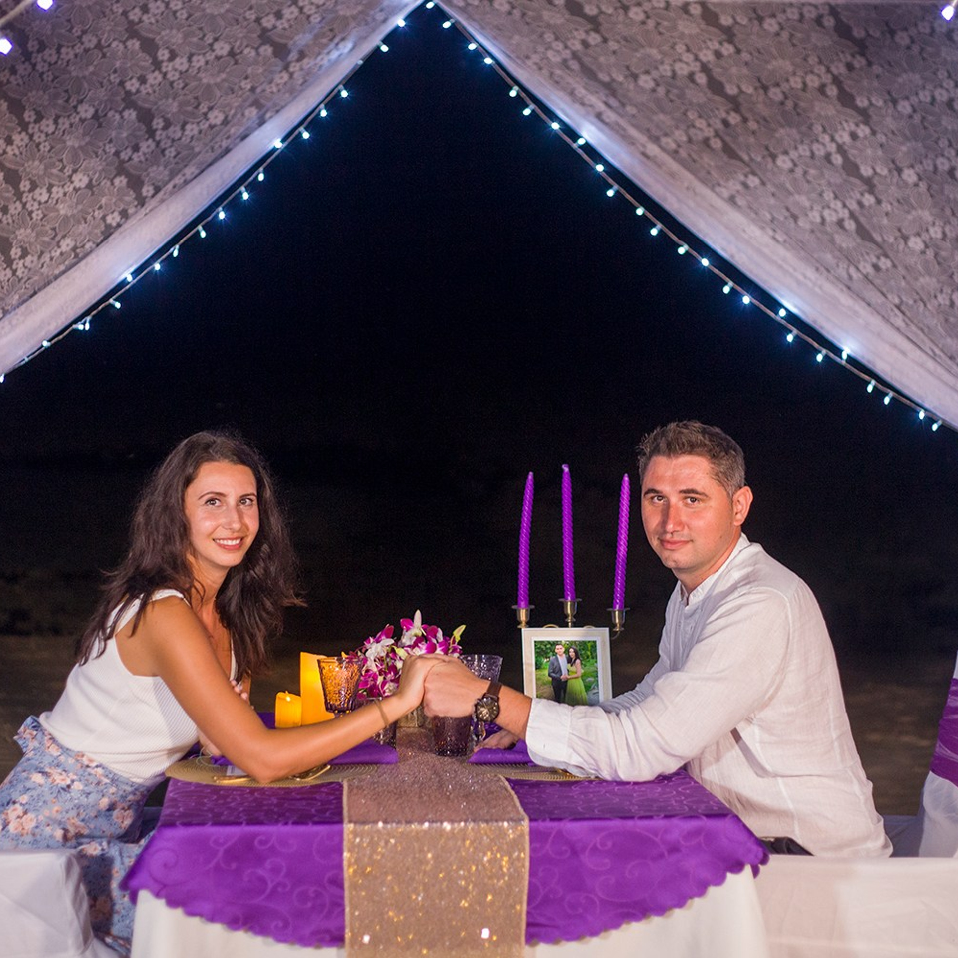 Photo. Romantic proposal on Koh Samui, Thailand
