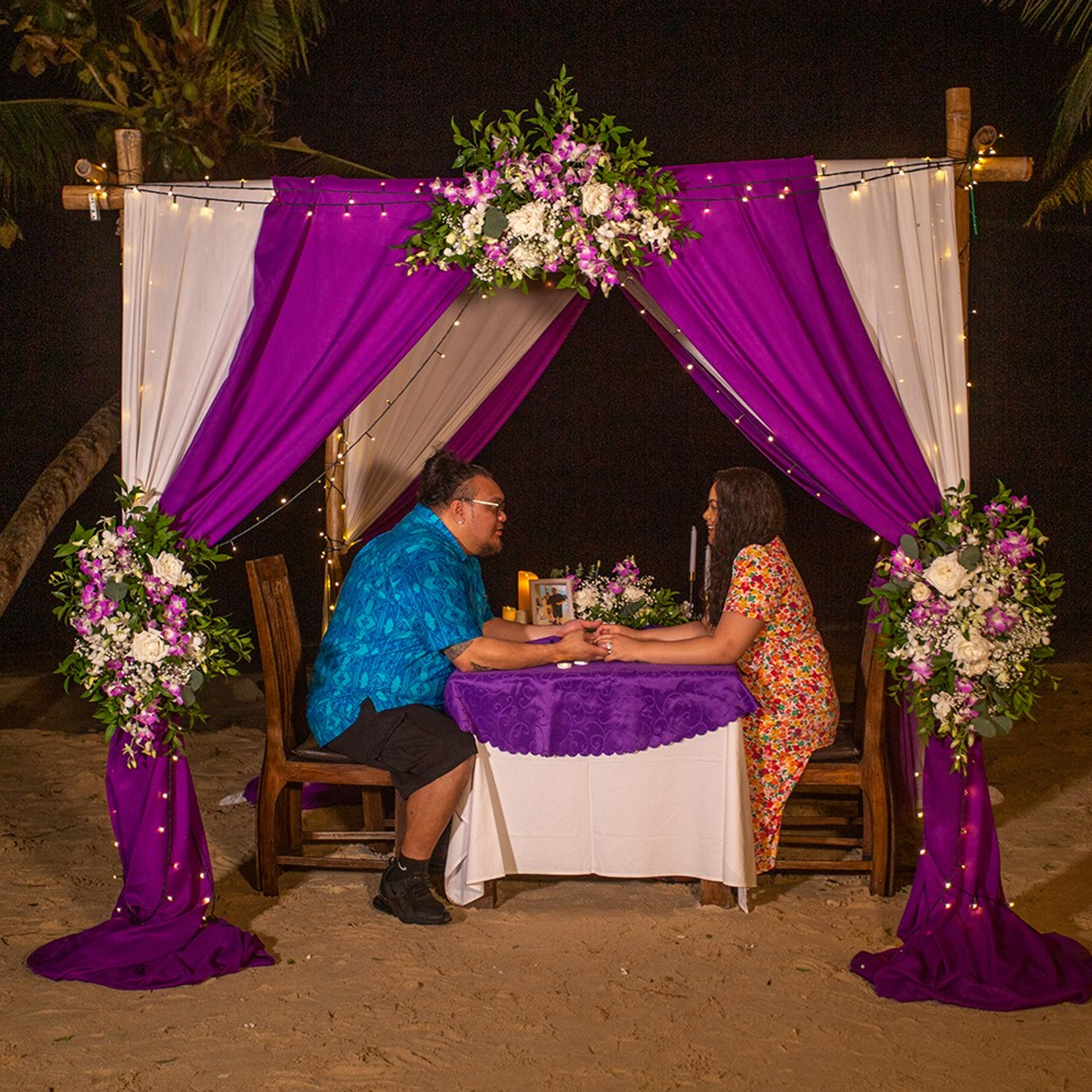 Photo. Romantic proposal on Koh Samui, Thailand