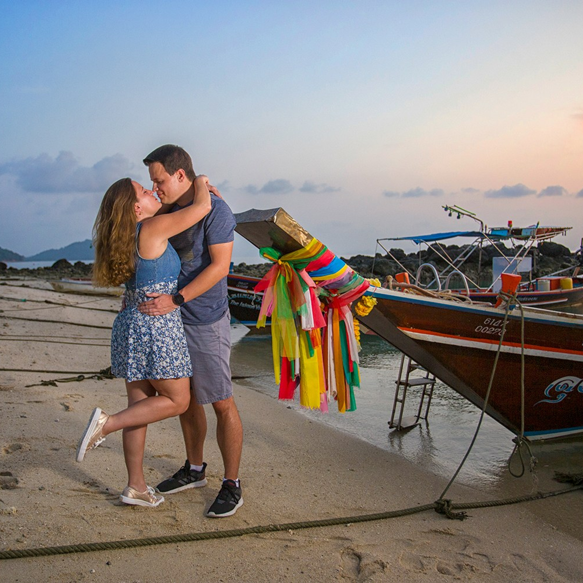 Photo. Romantic proposal on Koh Samui, Thailand