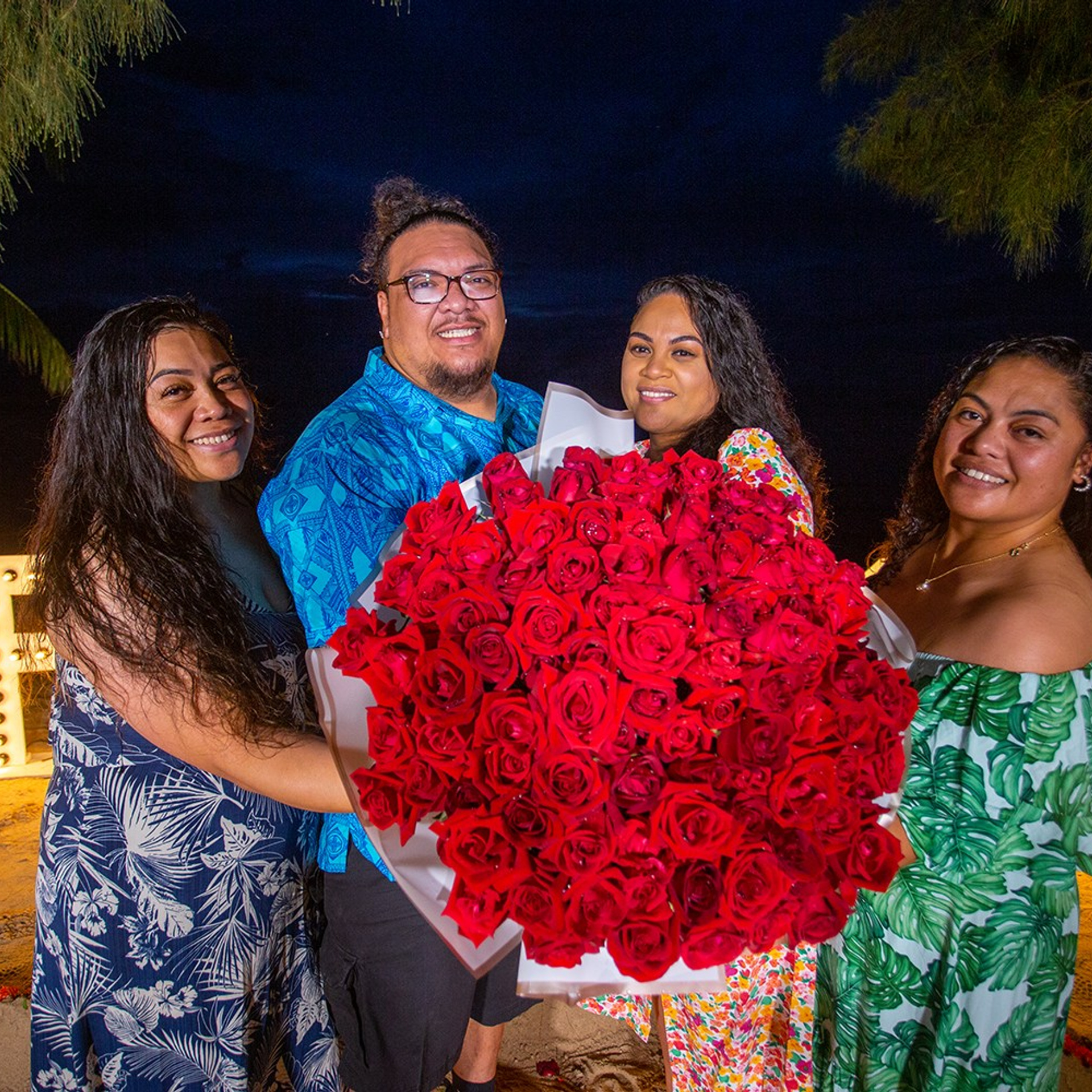 Photo. Romantic proposal on Koh Samui, Thailand