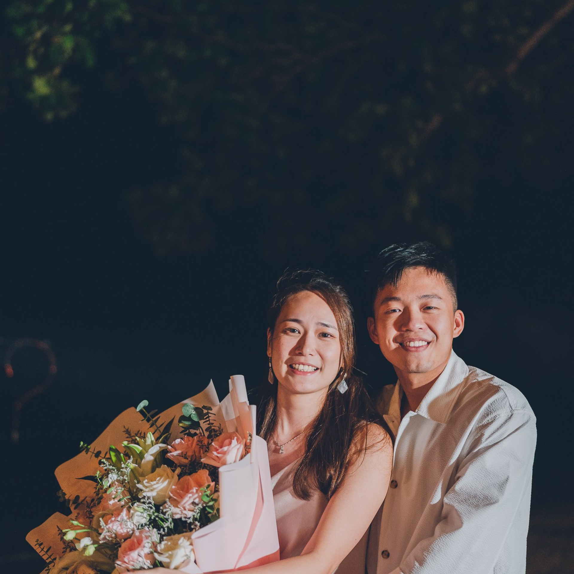 Photo. Romantic proposal on Koh Samui, Thailand