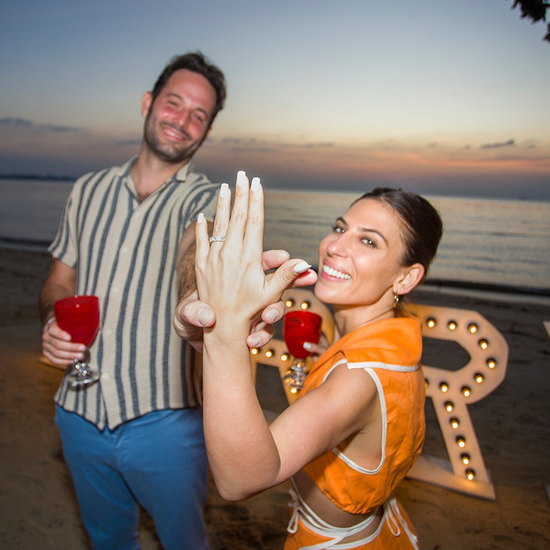 Photo. Romantic proposal on Koh Samui, Thailand