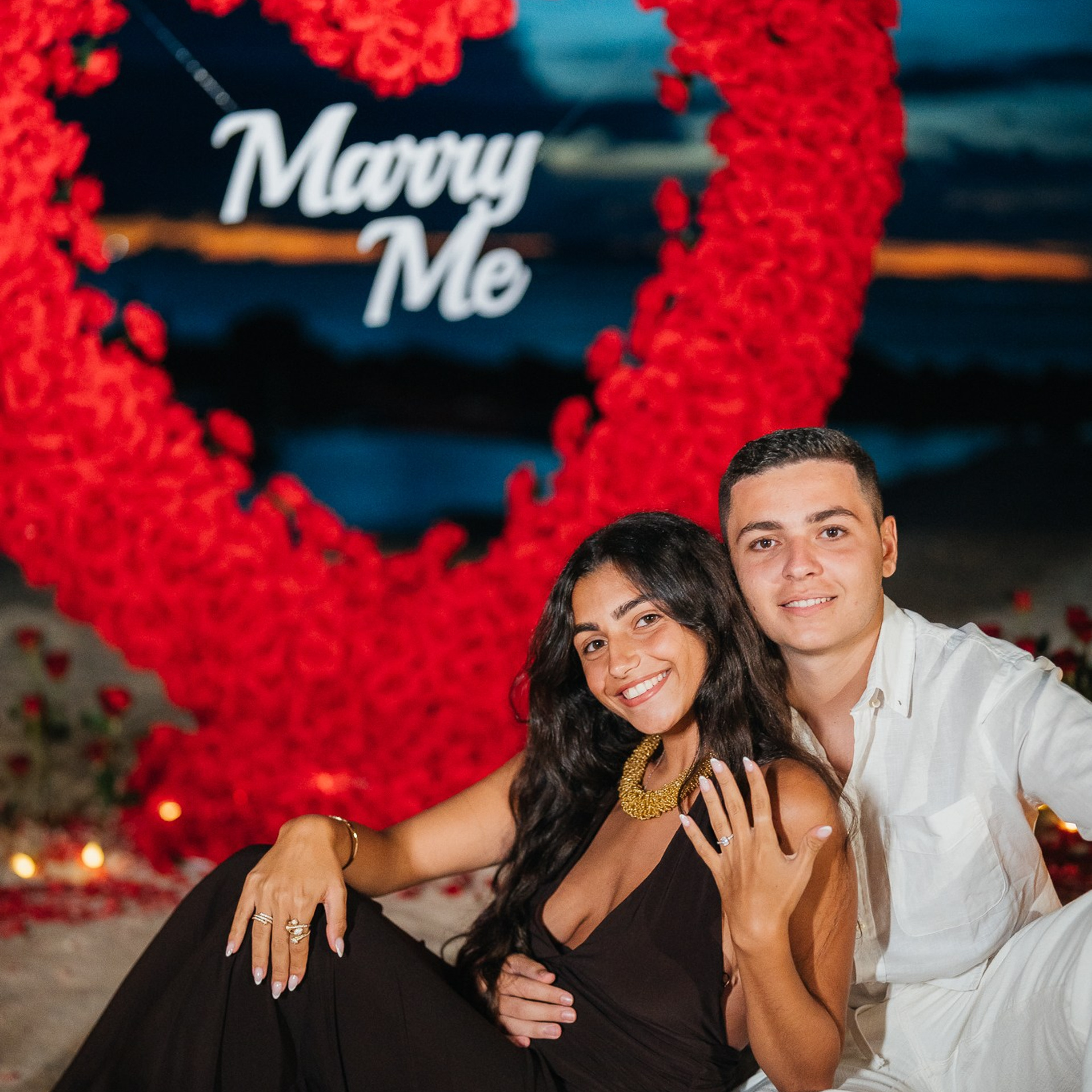 Photo. Romantic proposal on Koh Samui, Thailand