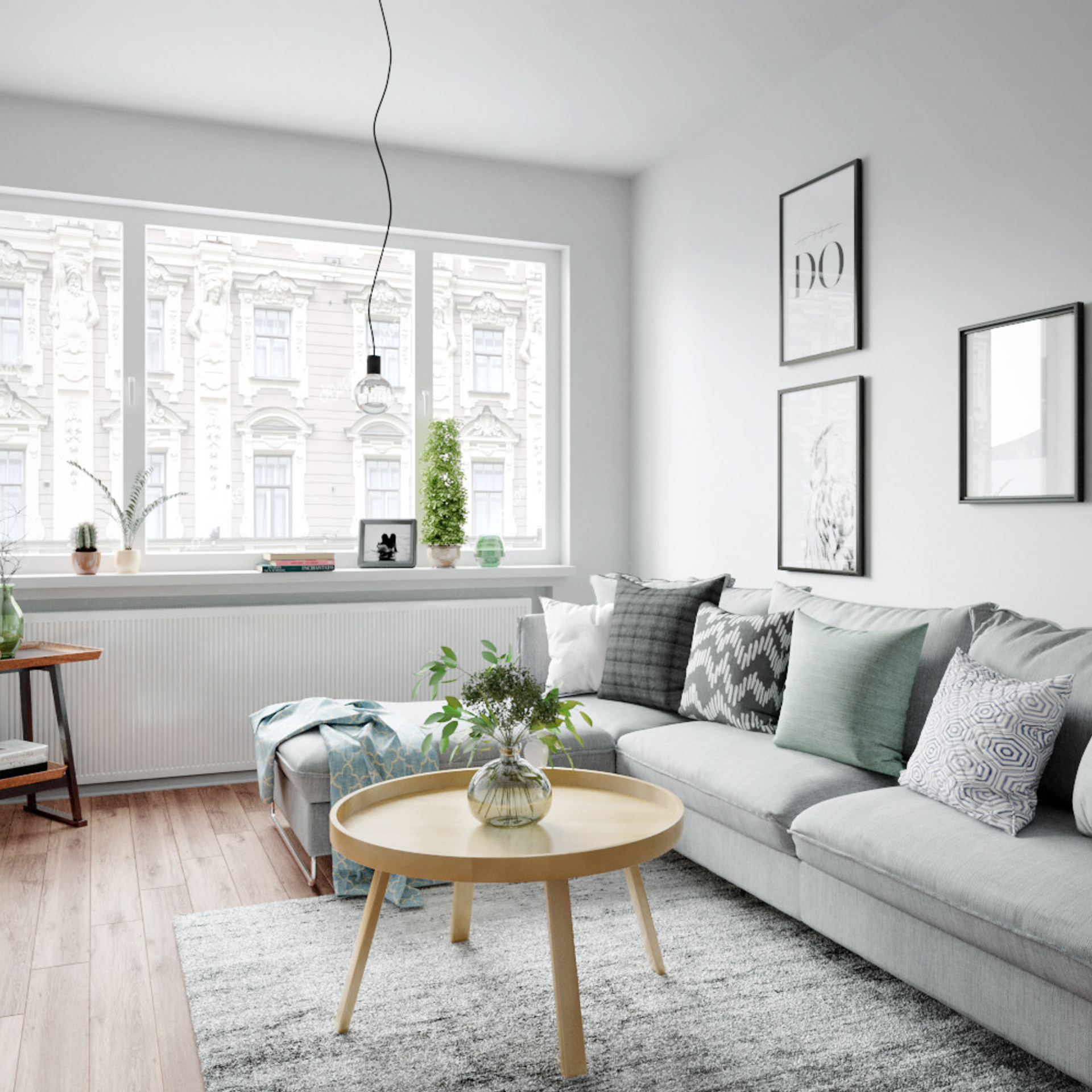 LIVING ROOM. 3D visualization