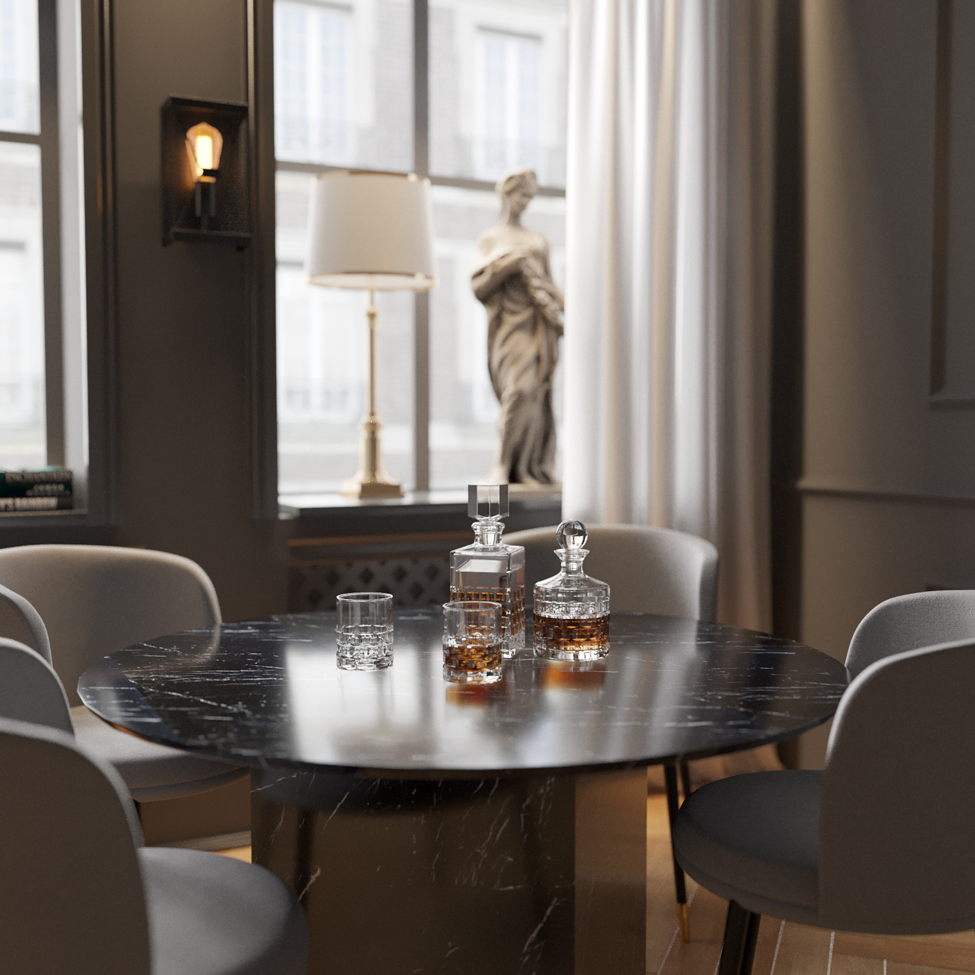 LIVING ROOM. 3D visualization