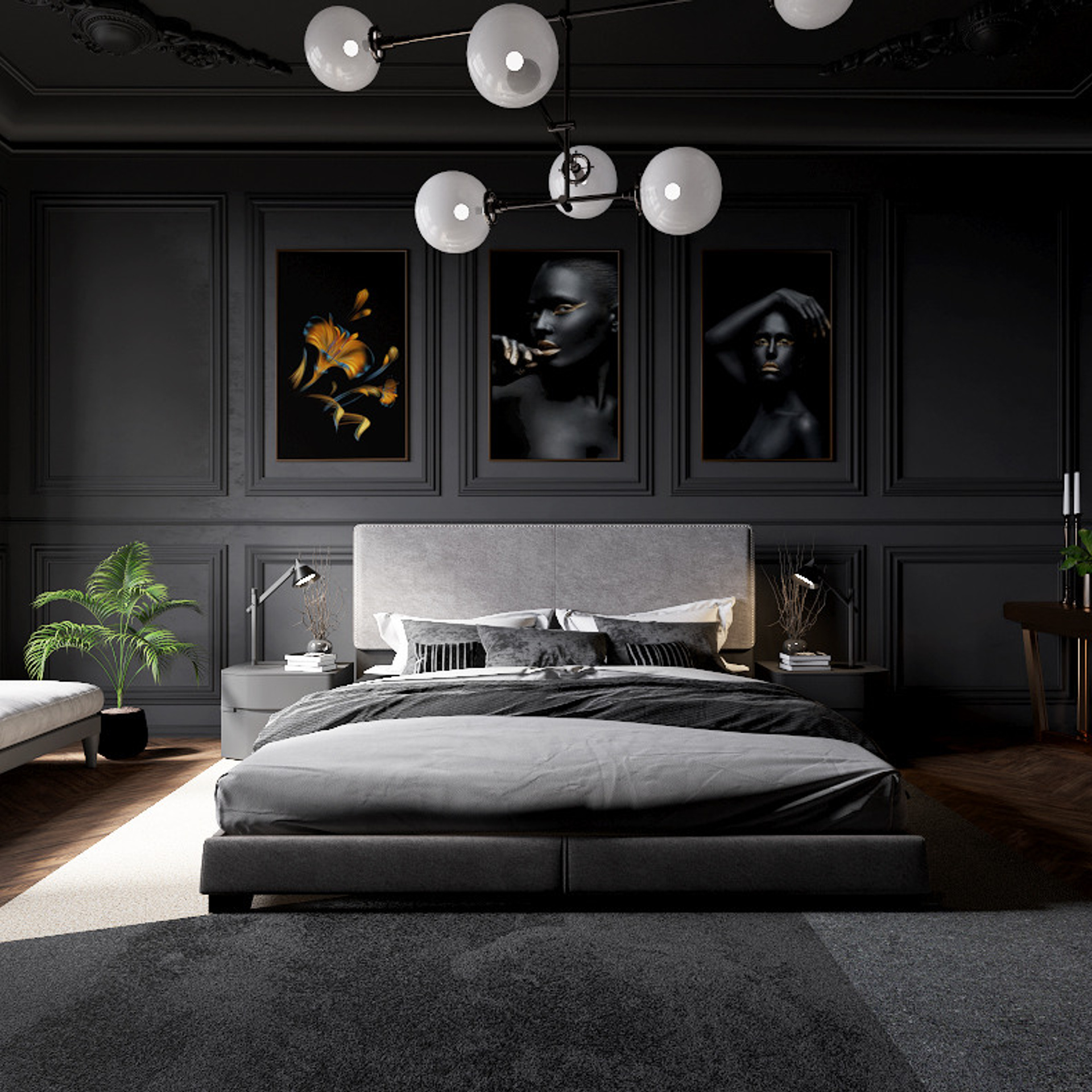 BEDROOM. 3D visualization