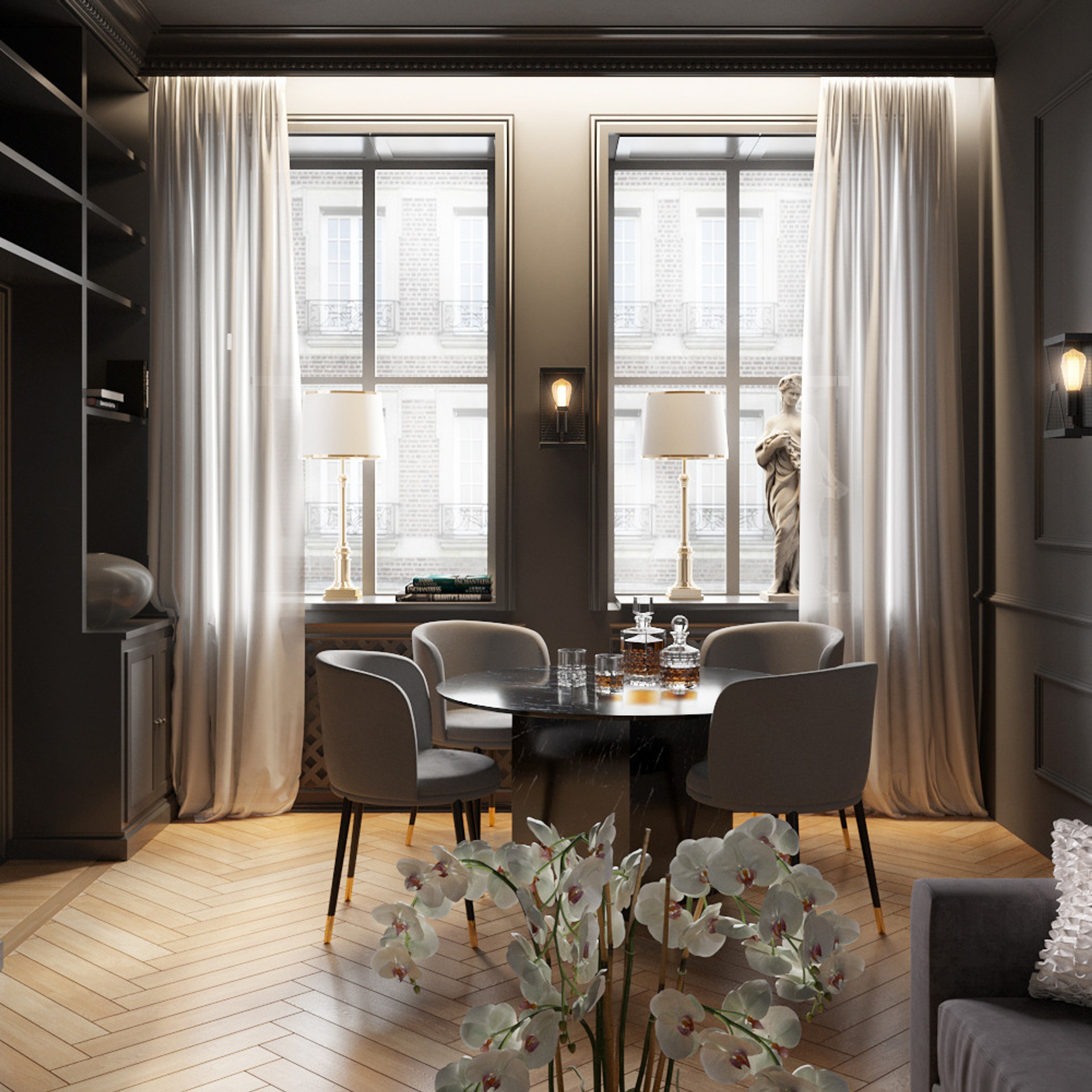 LIVING ROOM. 3D visualization