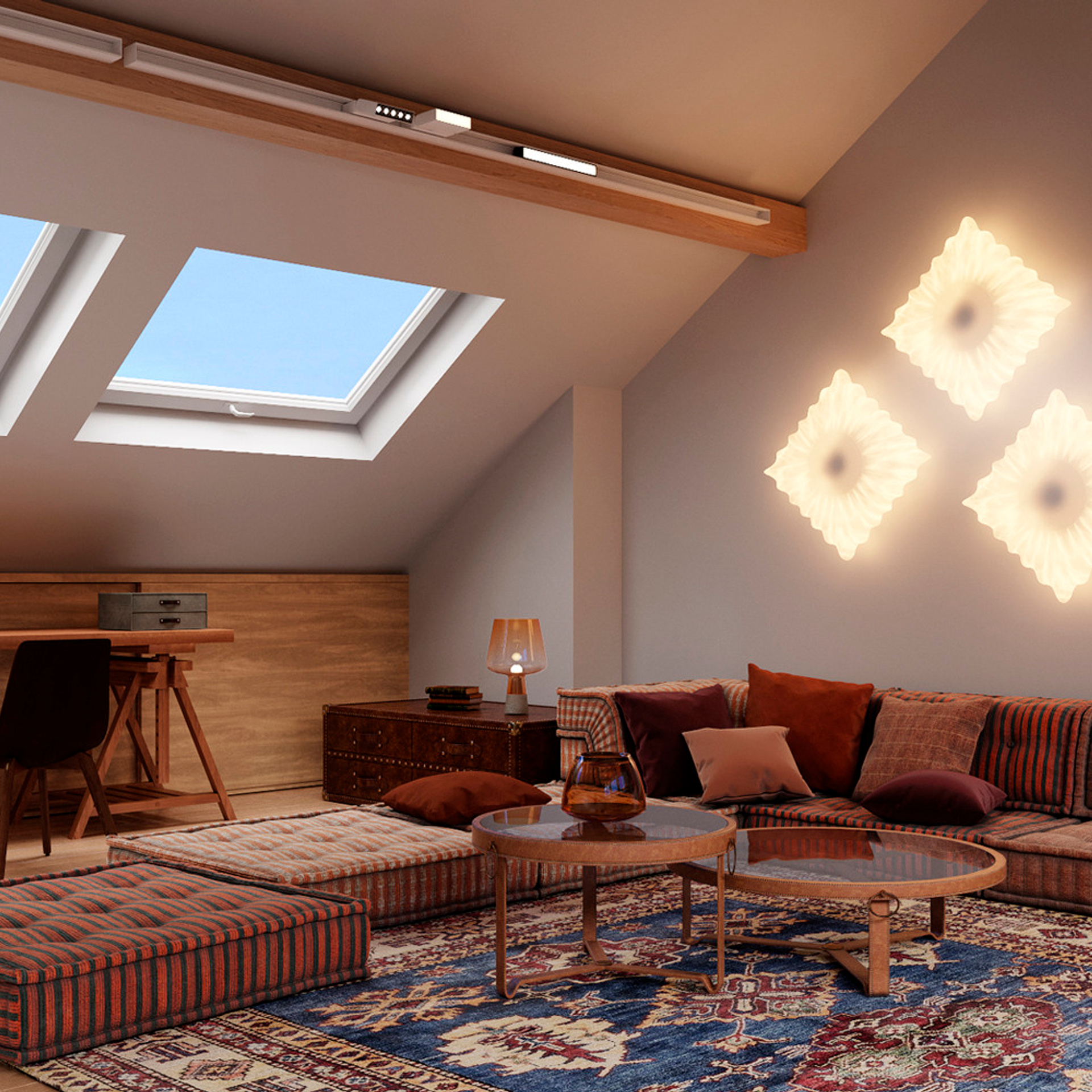 LIVING ROOM. 3D visualization