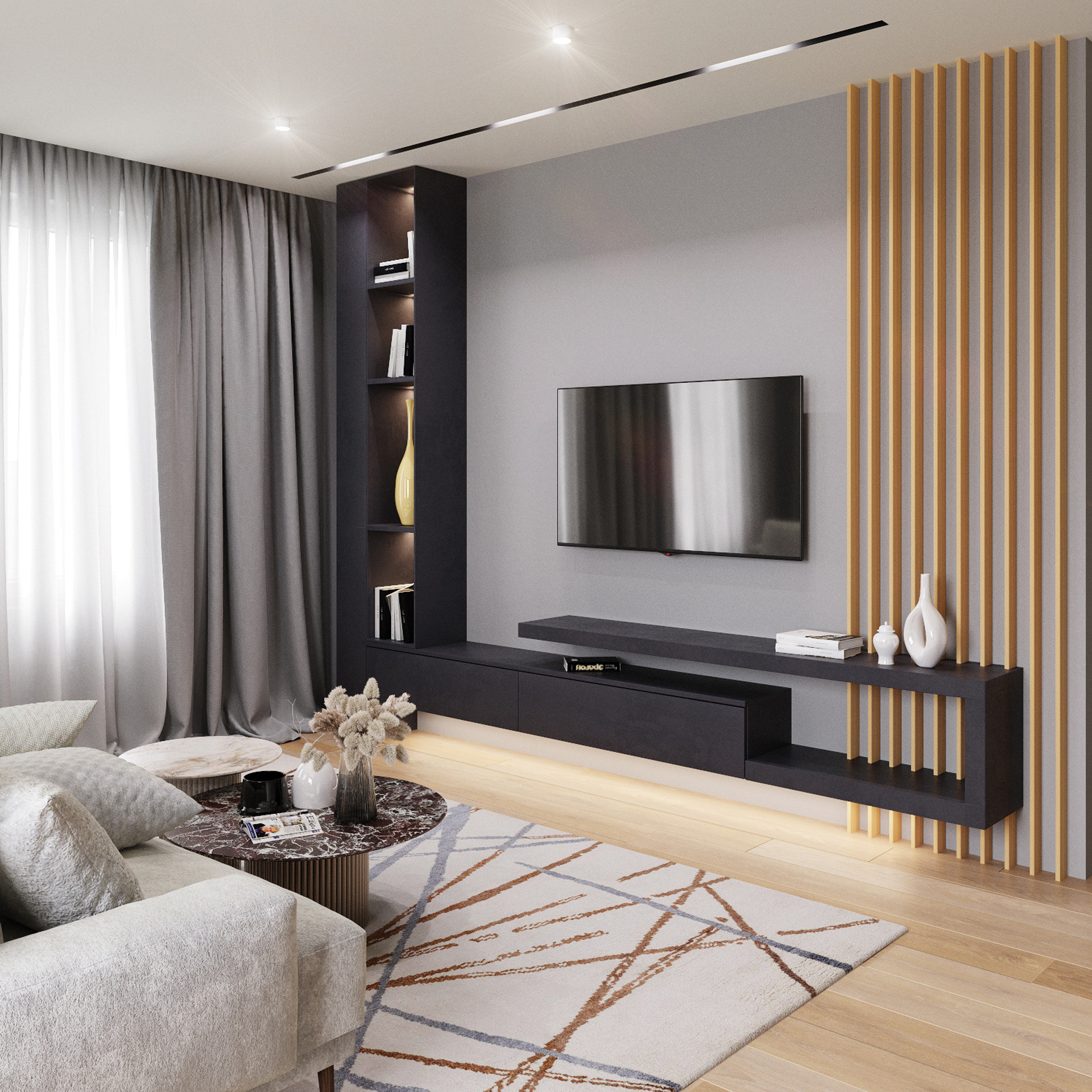 LIVING ROOM. 3D visualization