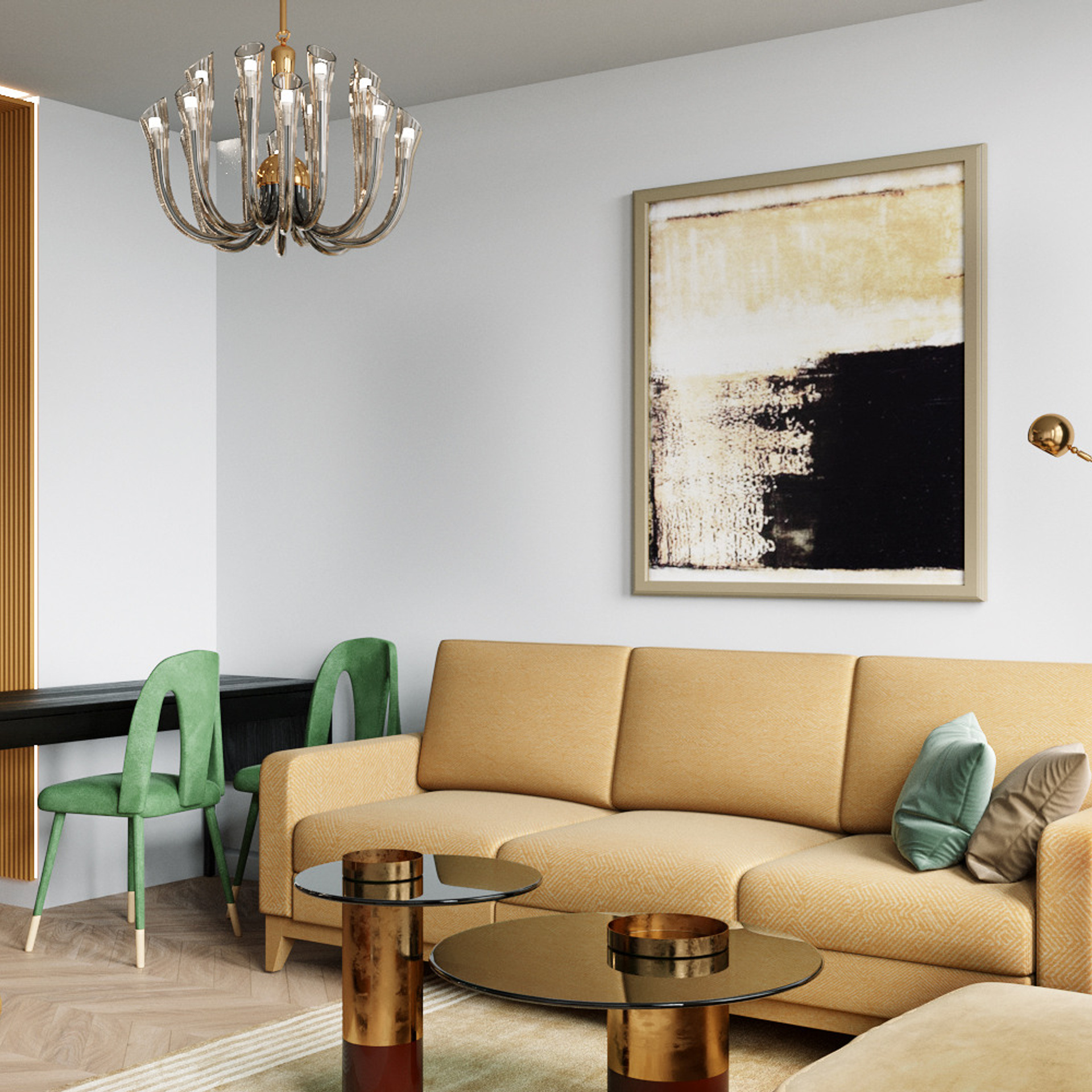 LIVING ROOM. 3D visualization