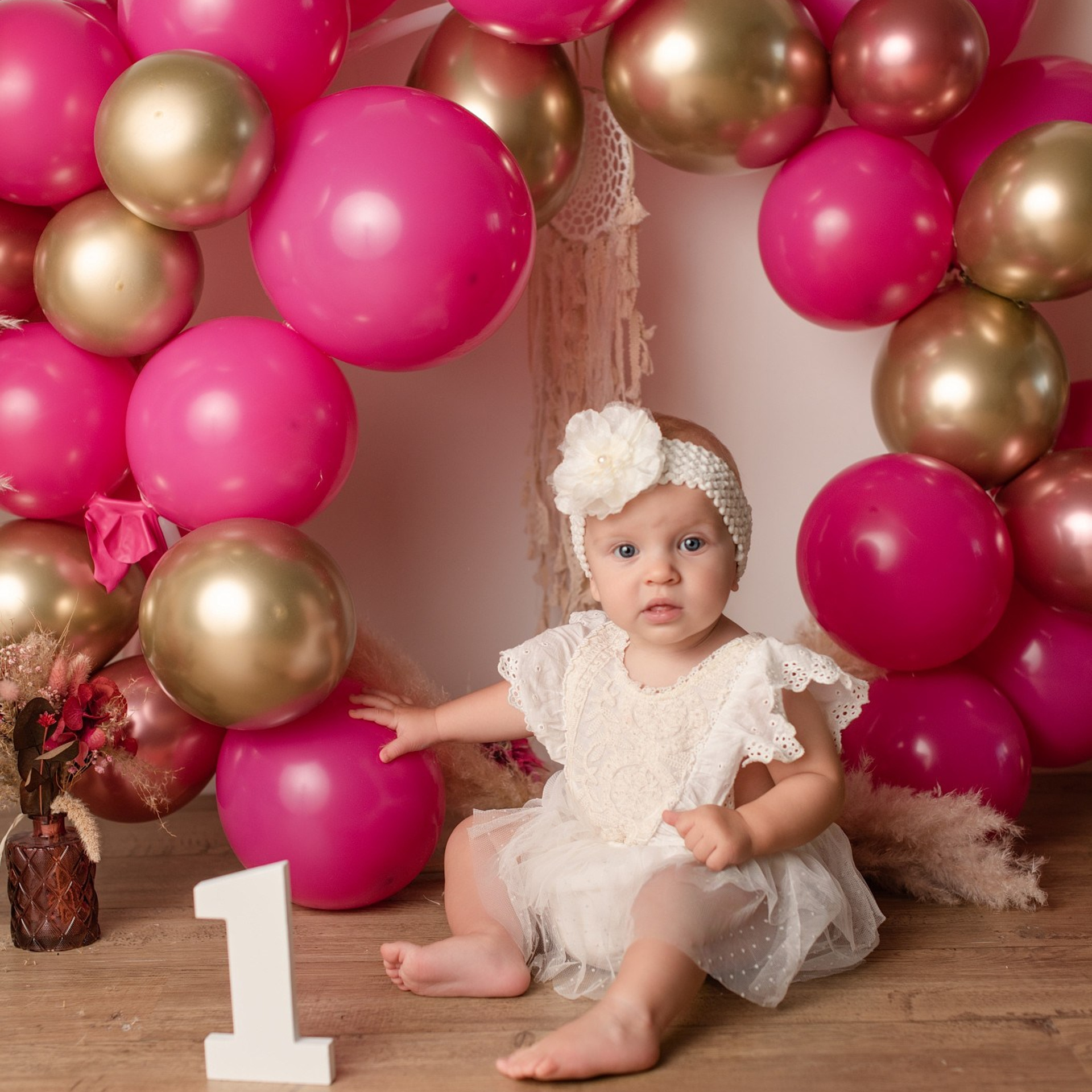 Séance photo bébé/enfant avec les ballons