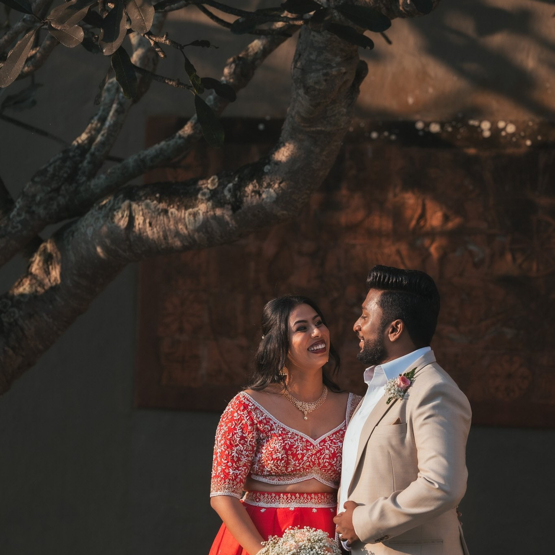 Tamil engagement ceremony at Jet wing Blu, Negambo, Sri Lanka