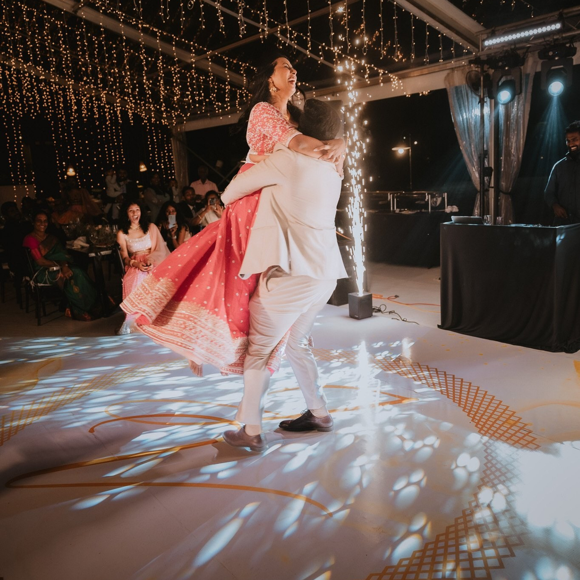 Tamil engagement ceremony at Jet wing Blu, Negambo, Sri Lanka