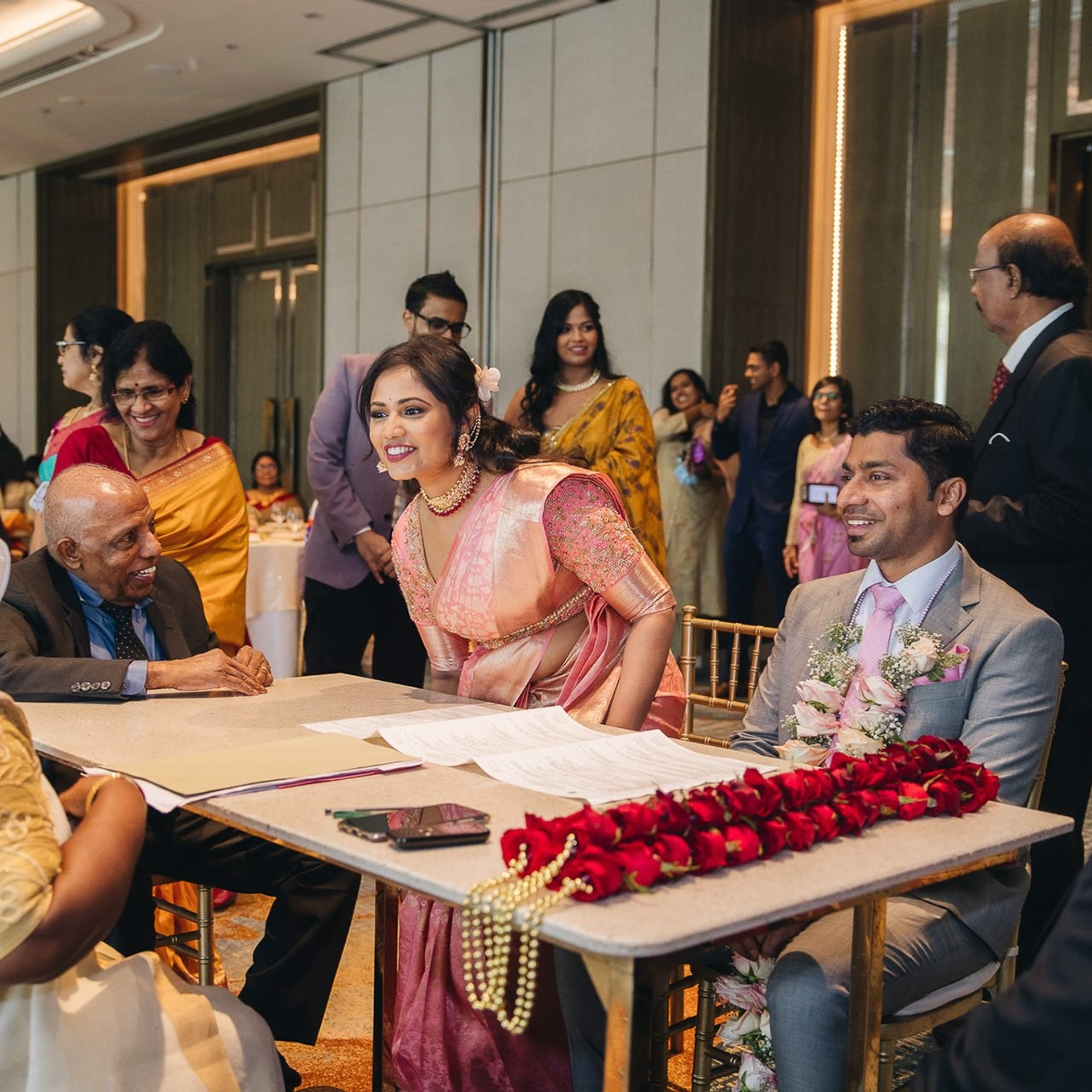 Tamil wedding registration ceremony at Shangri-La Colombo