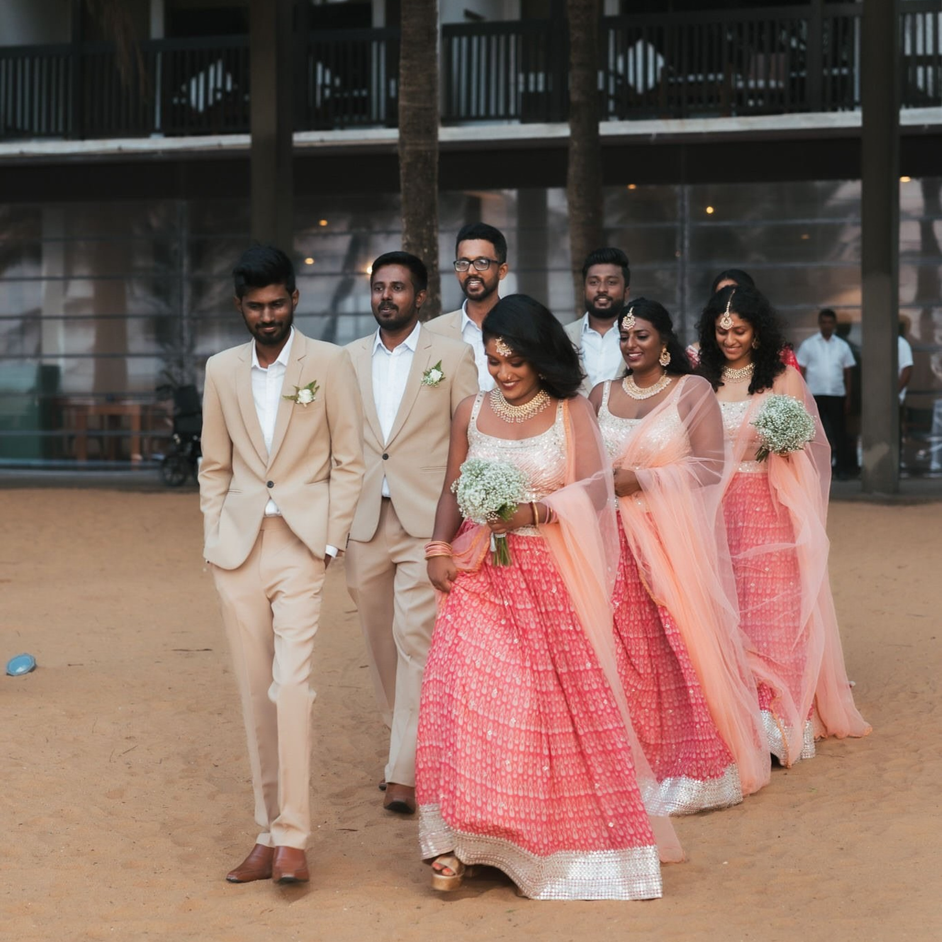 Tamil engagement ceremony at Jet wing Blu, Negambo, Sri Lanka