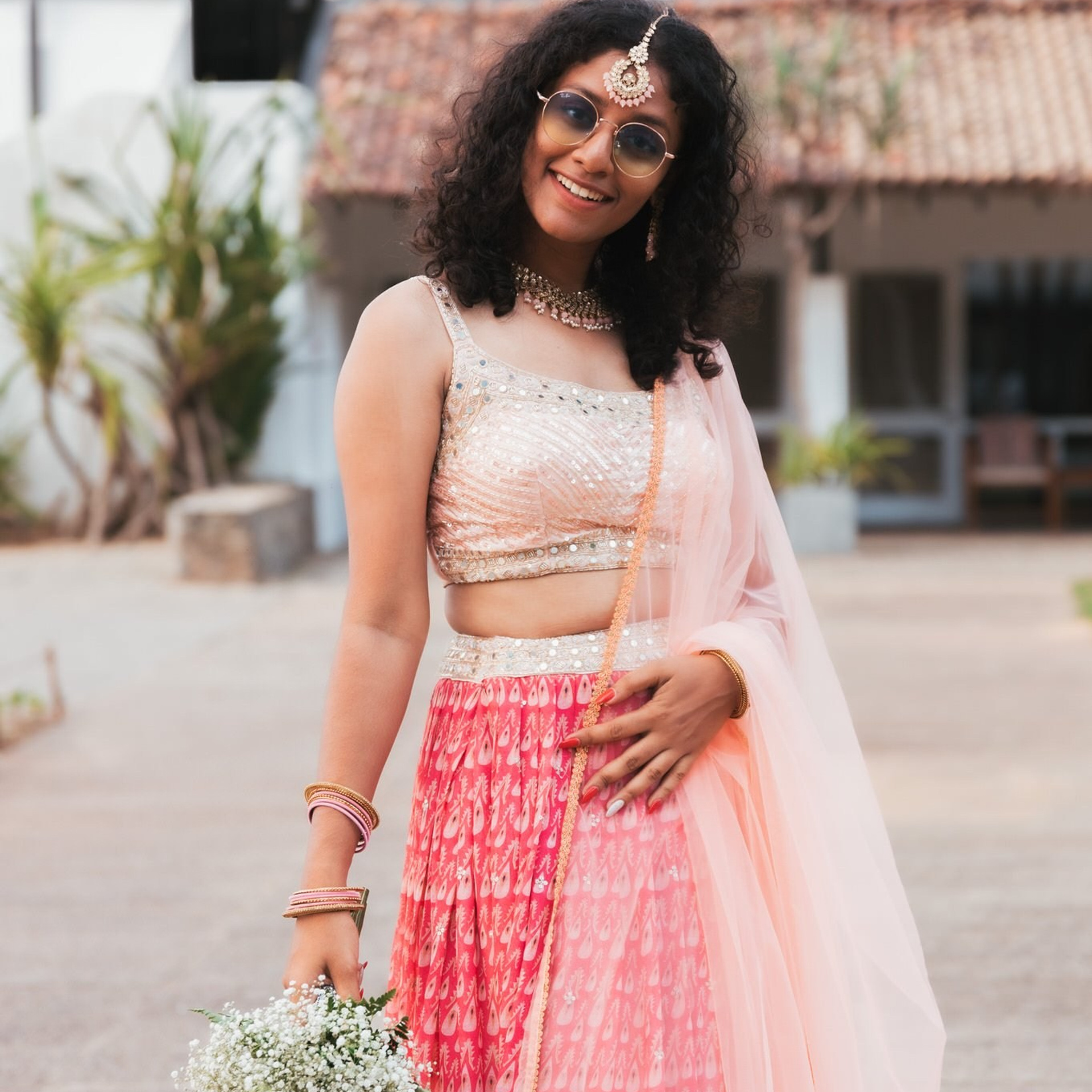 Tamil engagement ceremony at Jet wing Blu, Negambo, Sri Lanka