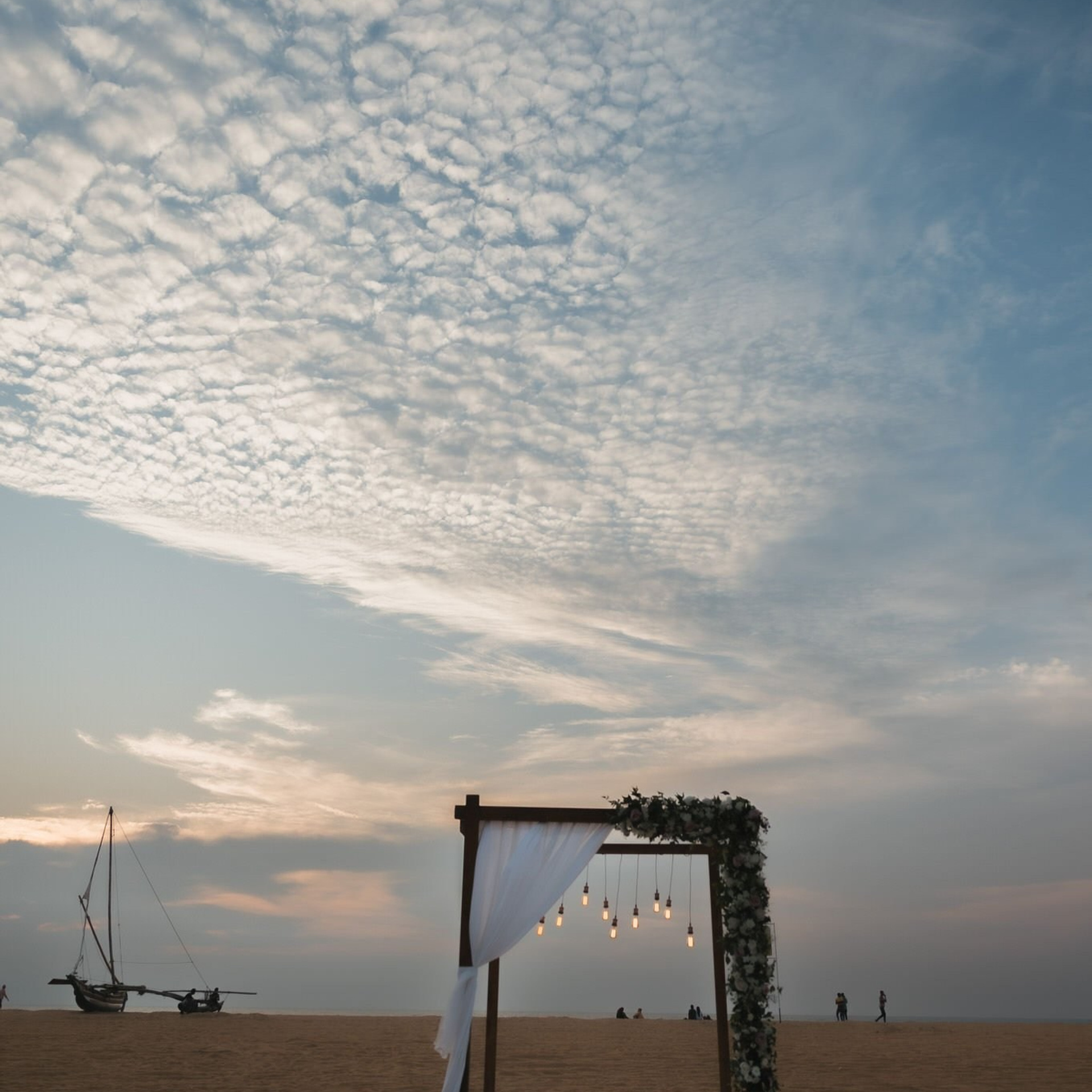 Tamil engagement ceremony at Jet wing Blu, Negambo, Sri Lanka