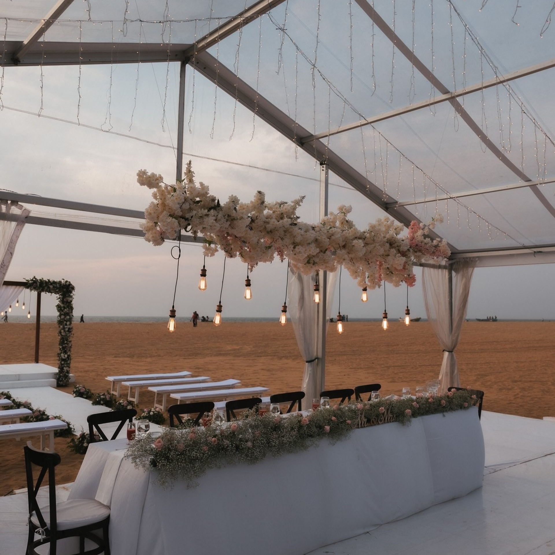 Tamil engagement ceremony at Jet wing Blu, Negambo, Sri Lanka