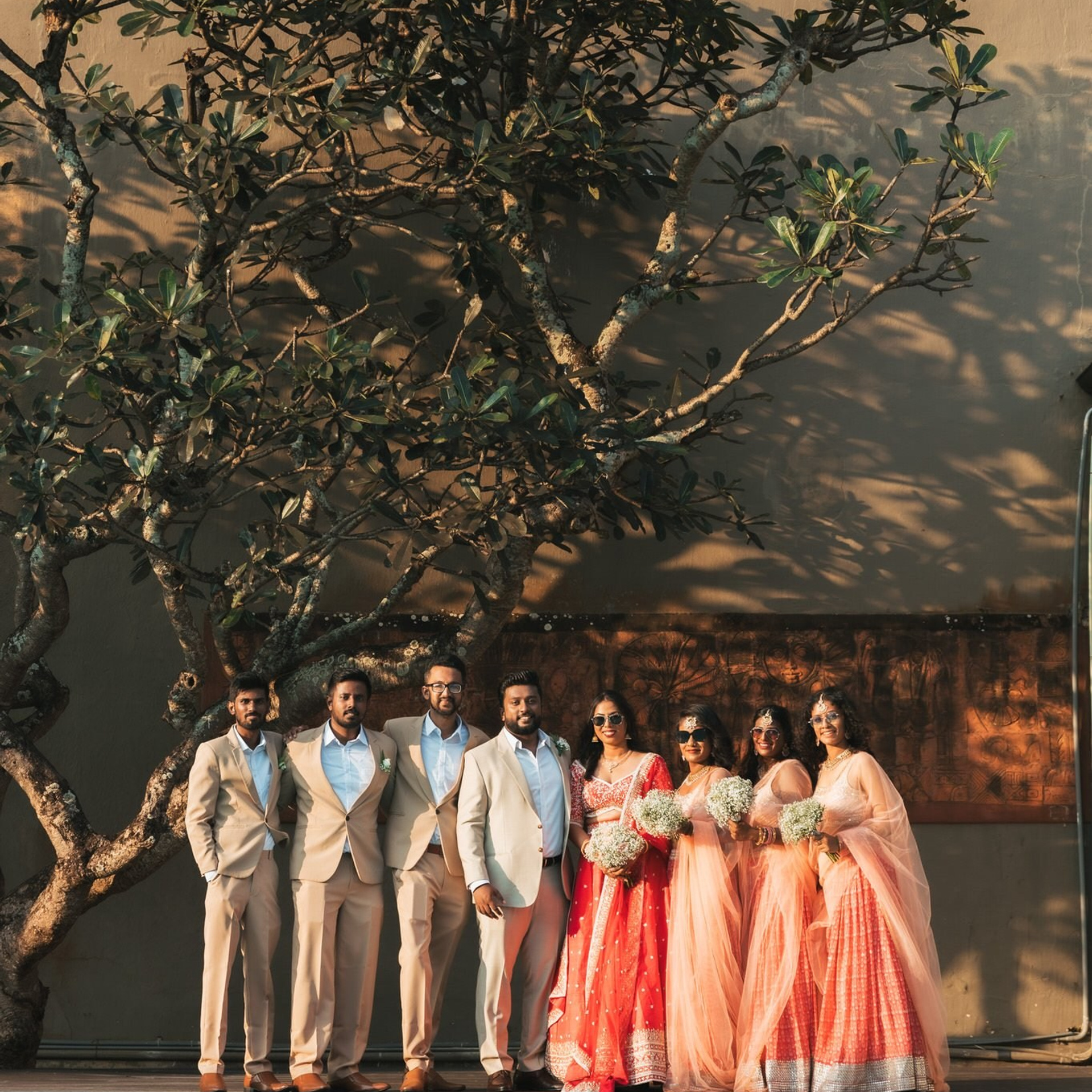 Tamil engagement ceremony at Jet wing Blu, Negambo, Sri Lanka