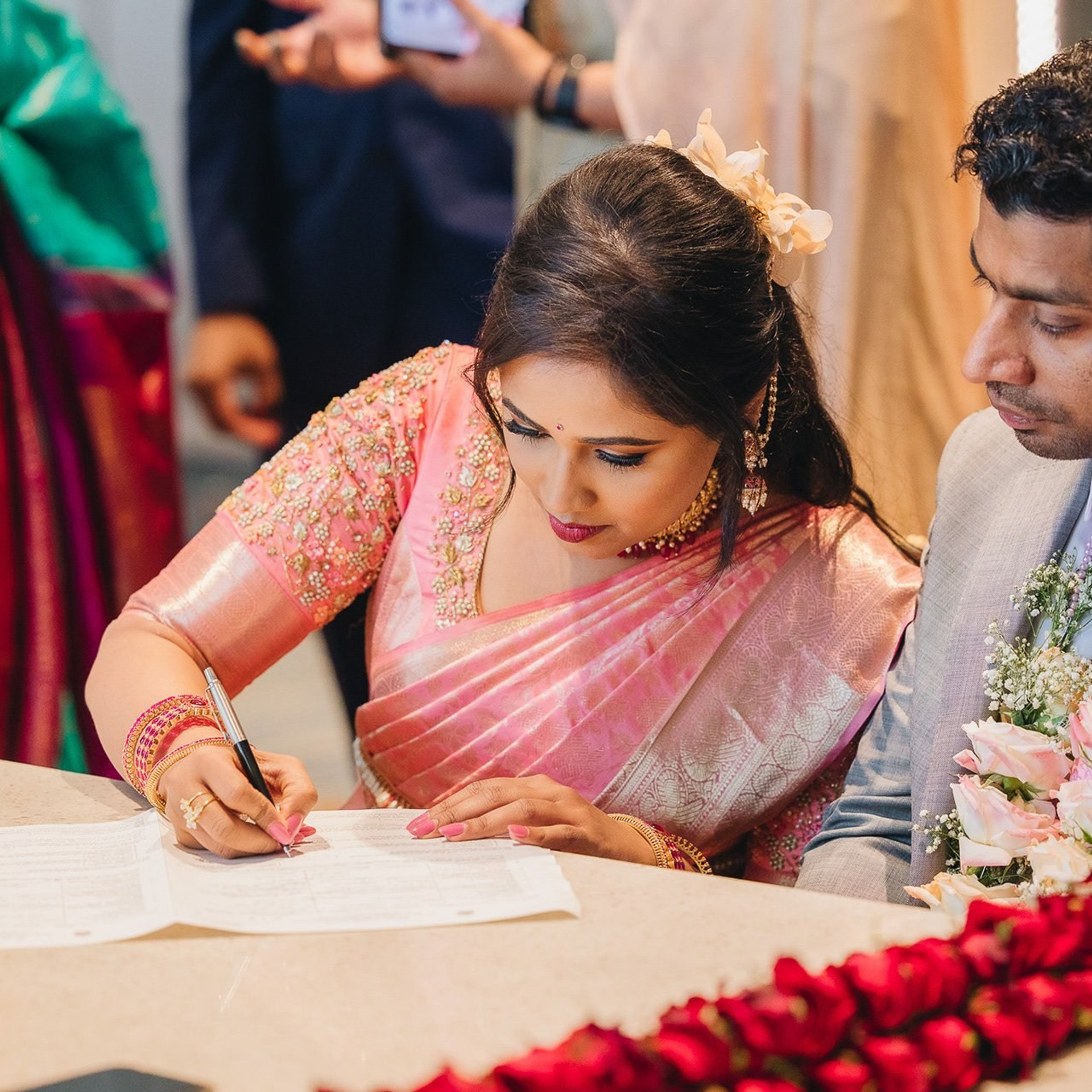 Tamil wedding registration ceremony at Shangri-La Colombo