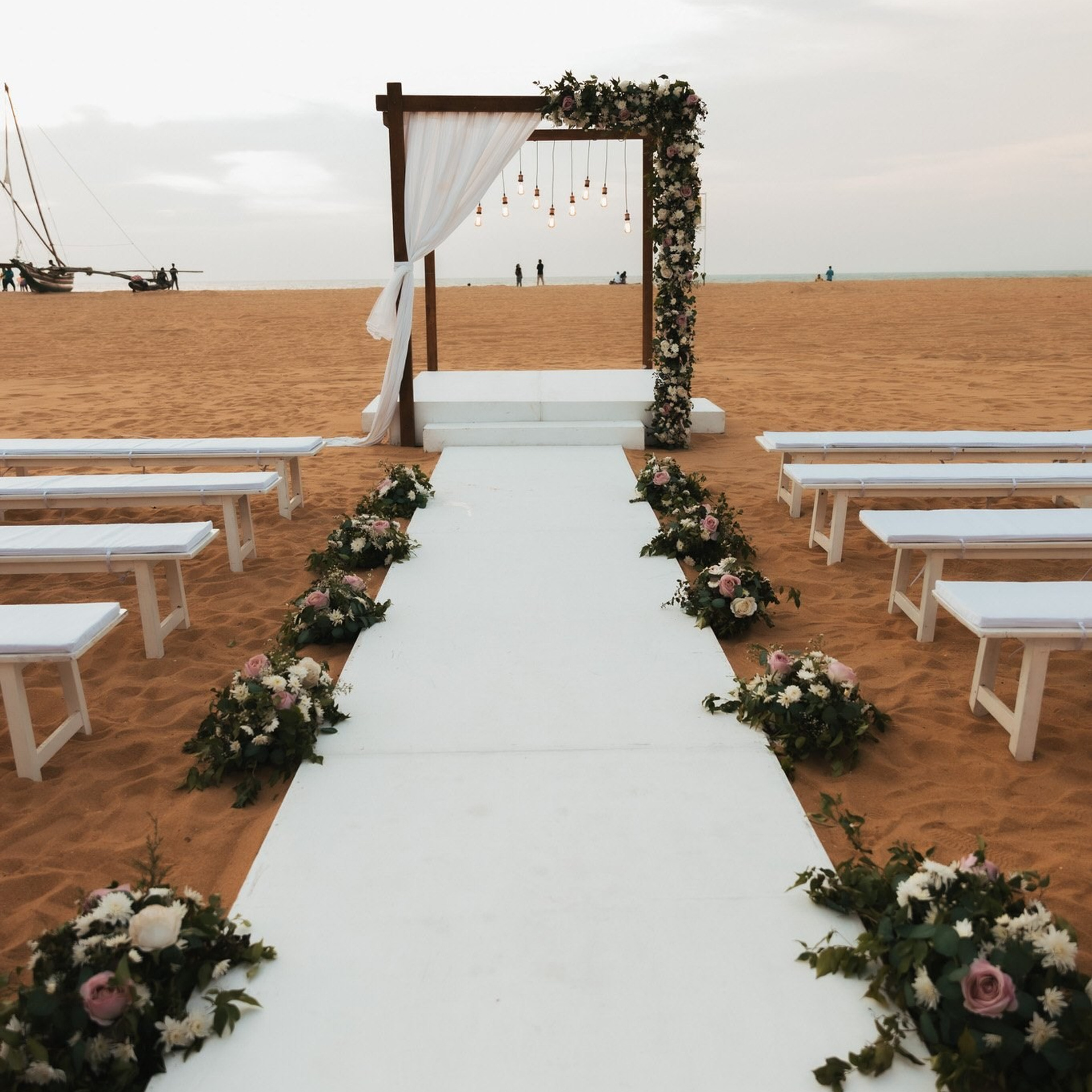 Tamil engagement ceremony at Jet wing Blu, Negambo, Sri Lanka