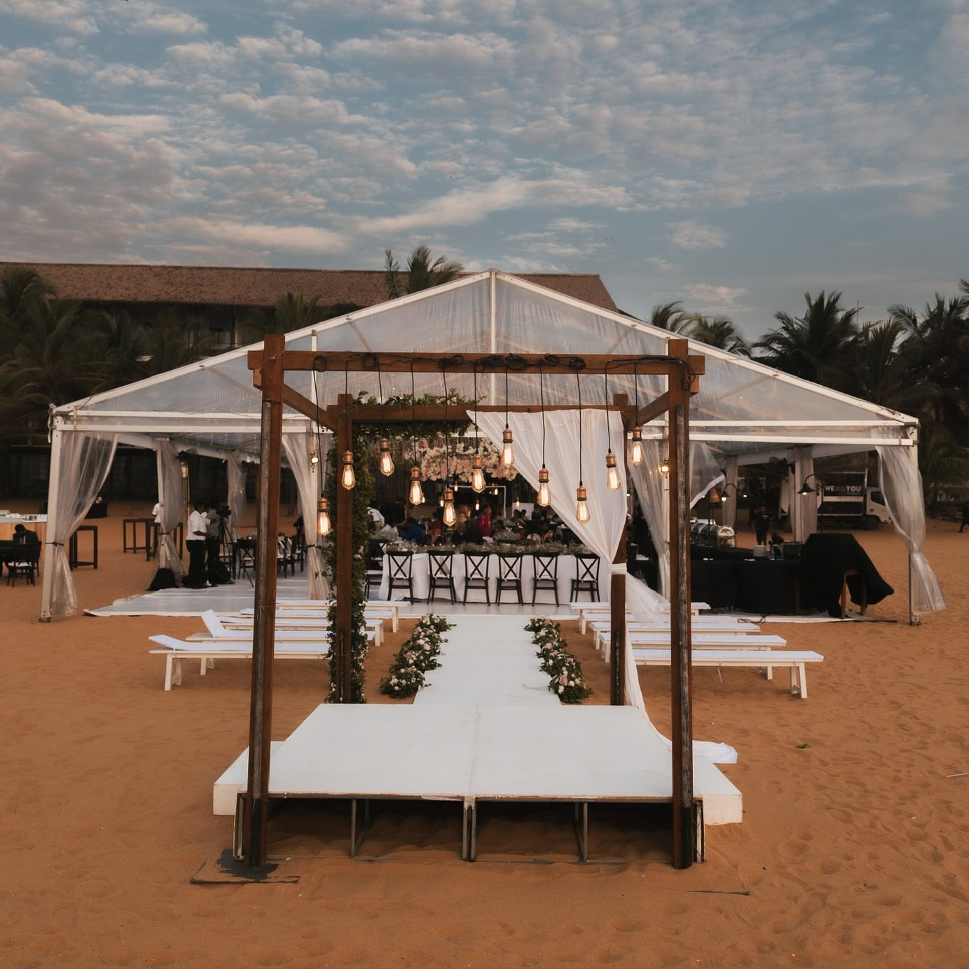 Tamil engagement ceremony at Jet wing Blu, Negambo, Sri Lanka