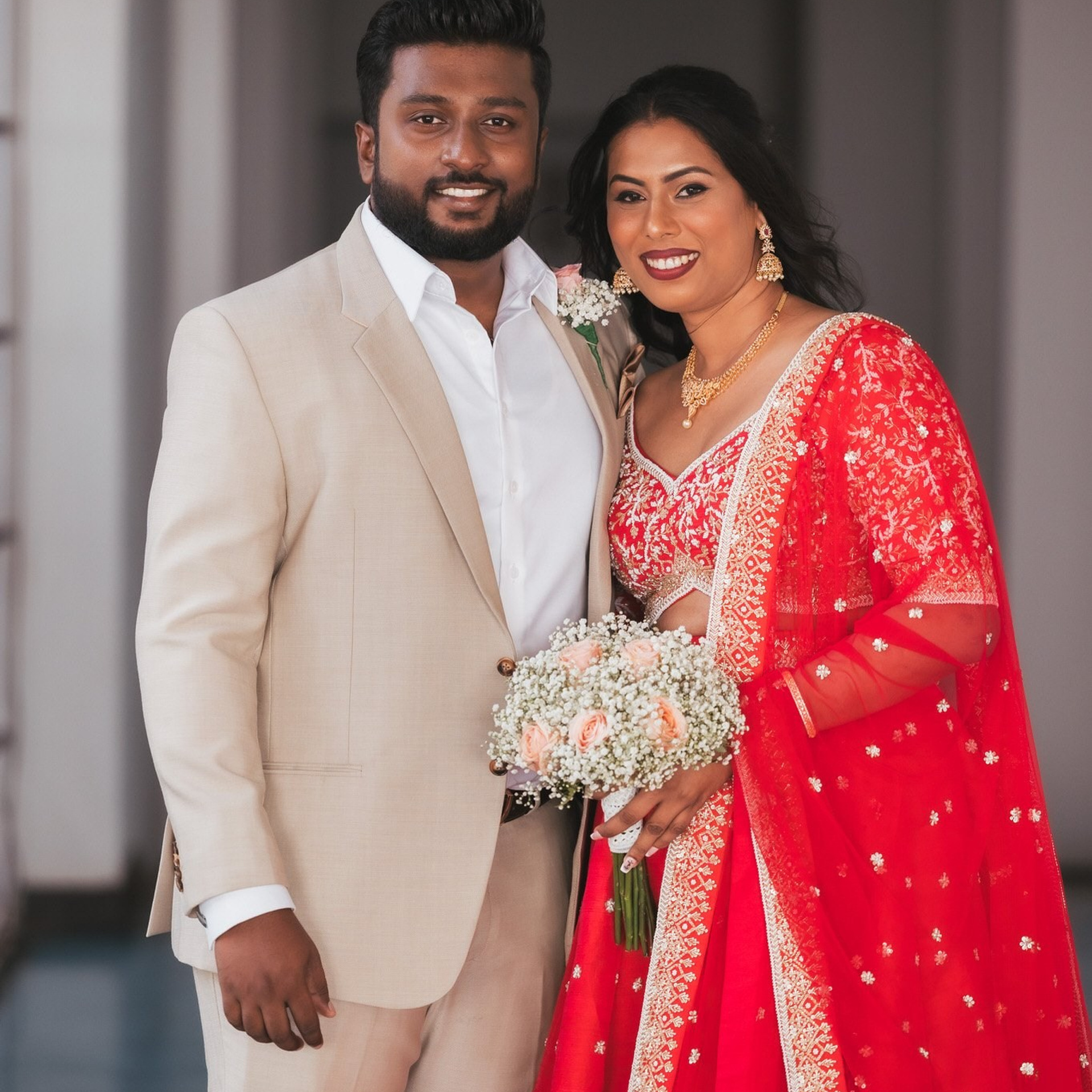 Tamil engagement ceremony at Jet wing Blu, Negambo, Sri Lanka