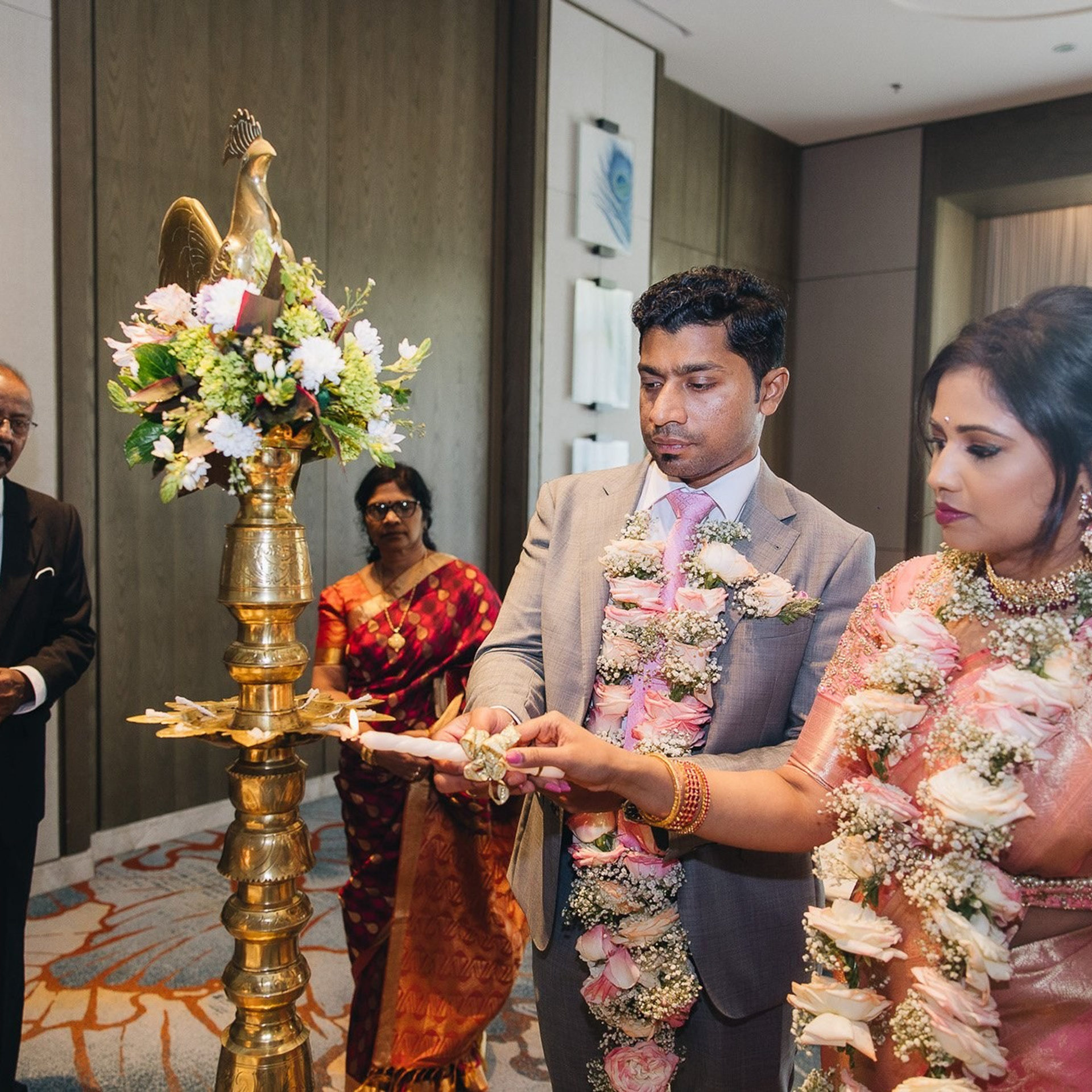 Tamil wedding registration ceremony at Shangri-La Colombo