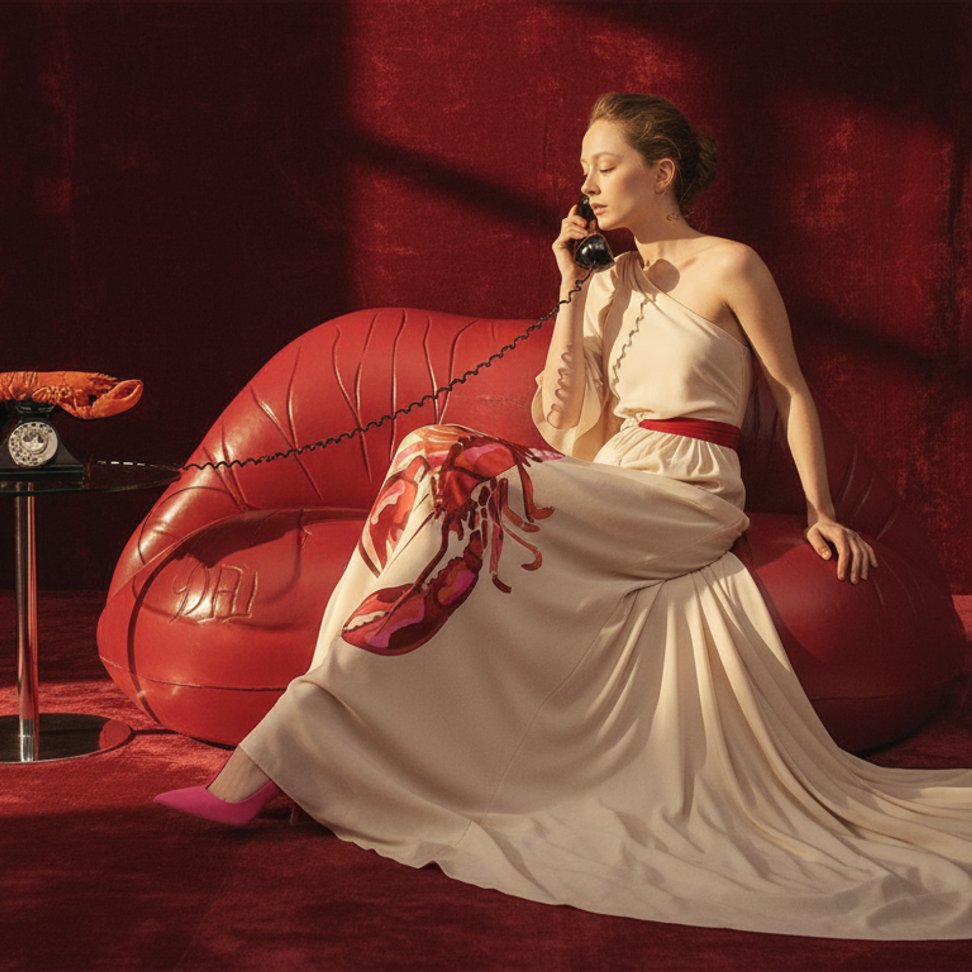 Dali & Schiaparelli lobster dress imaginary campaign