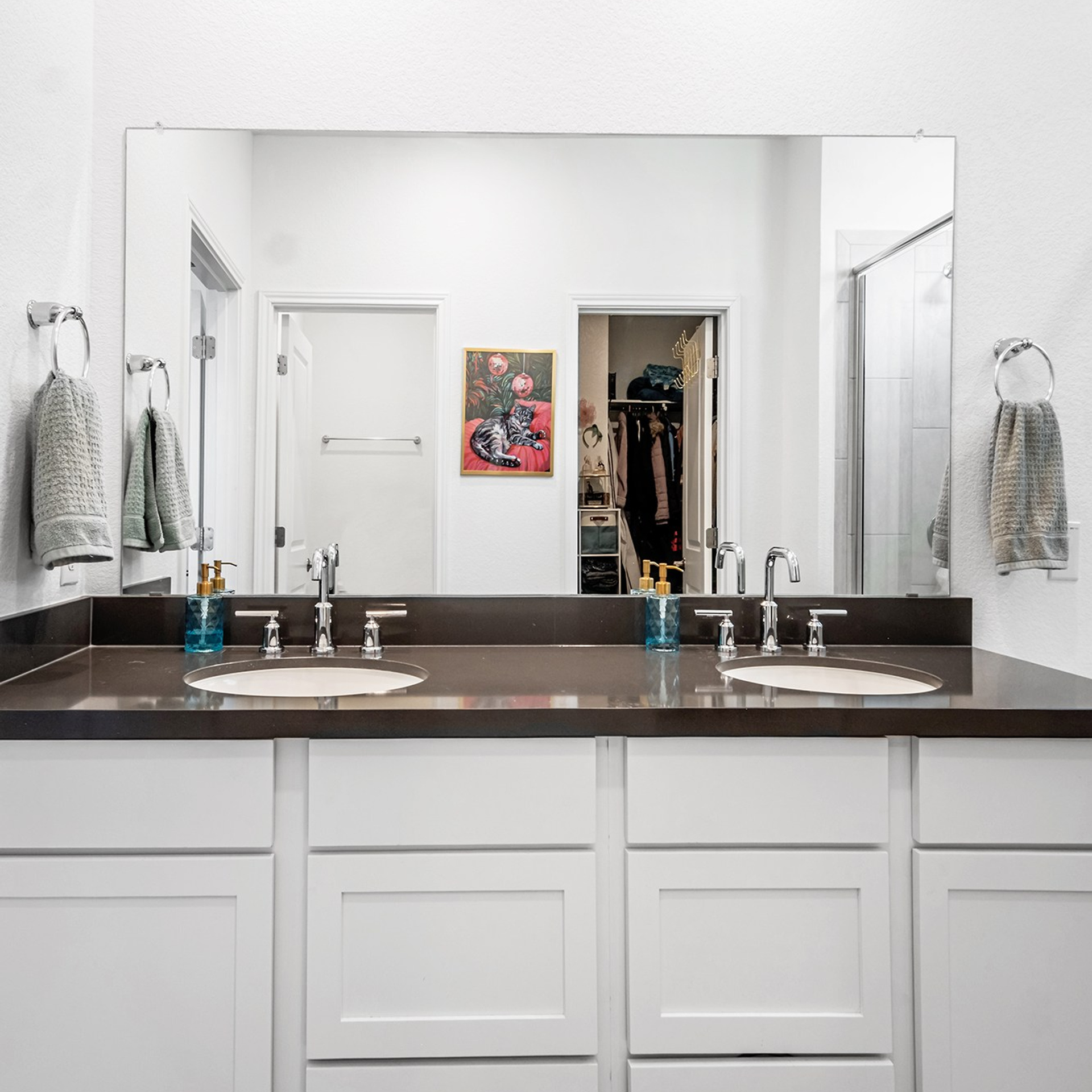 Luxury modern bathroom interior photographed by Austin Texas photographer