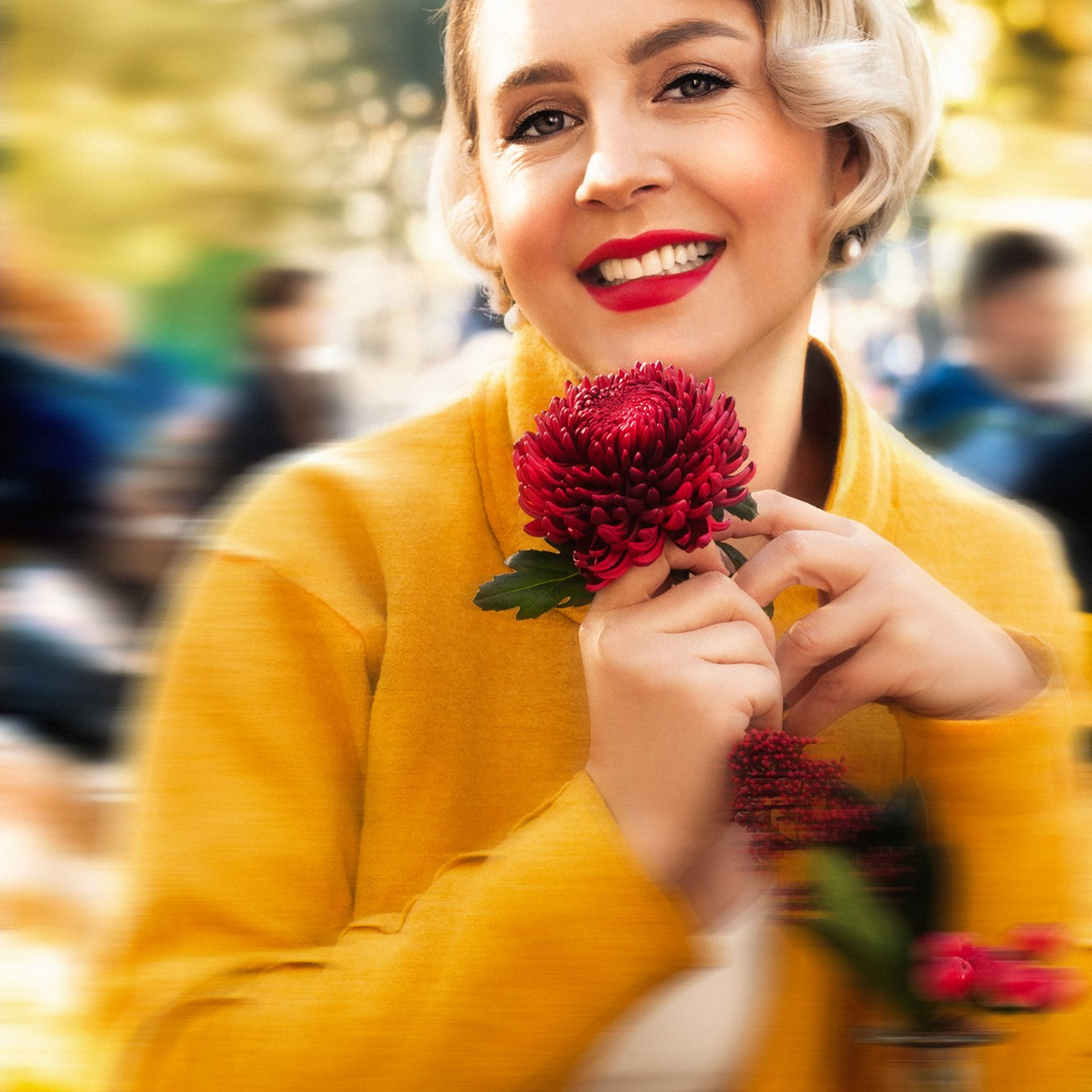 Lady with a Flower