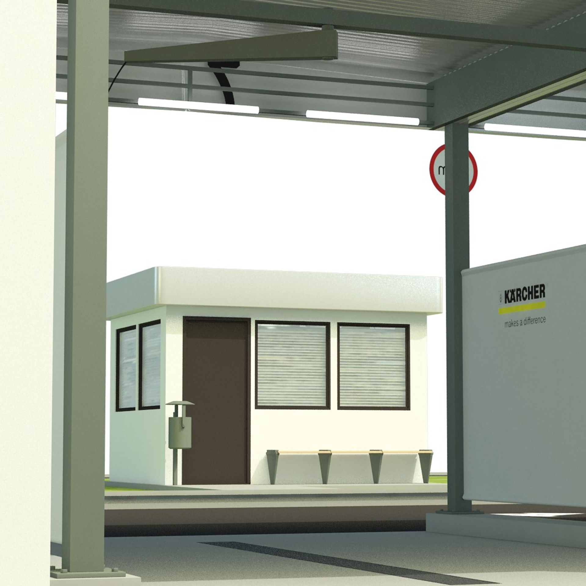 Self-service car wash, Tbilisi, 2020