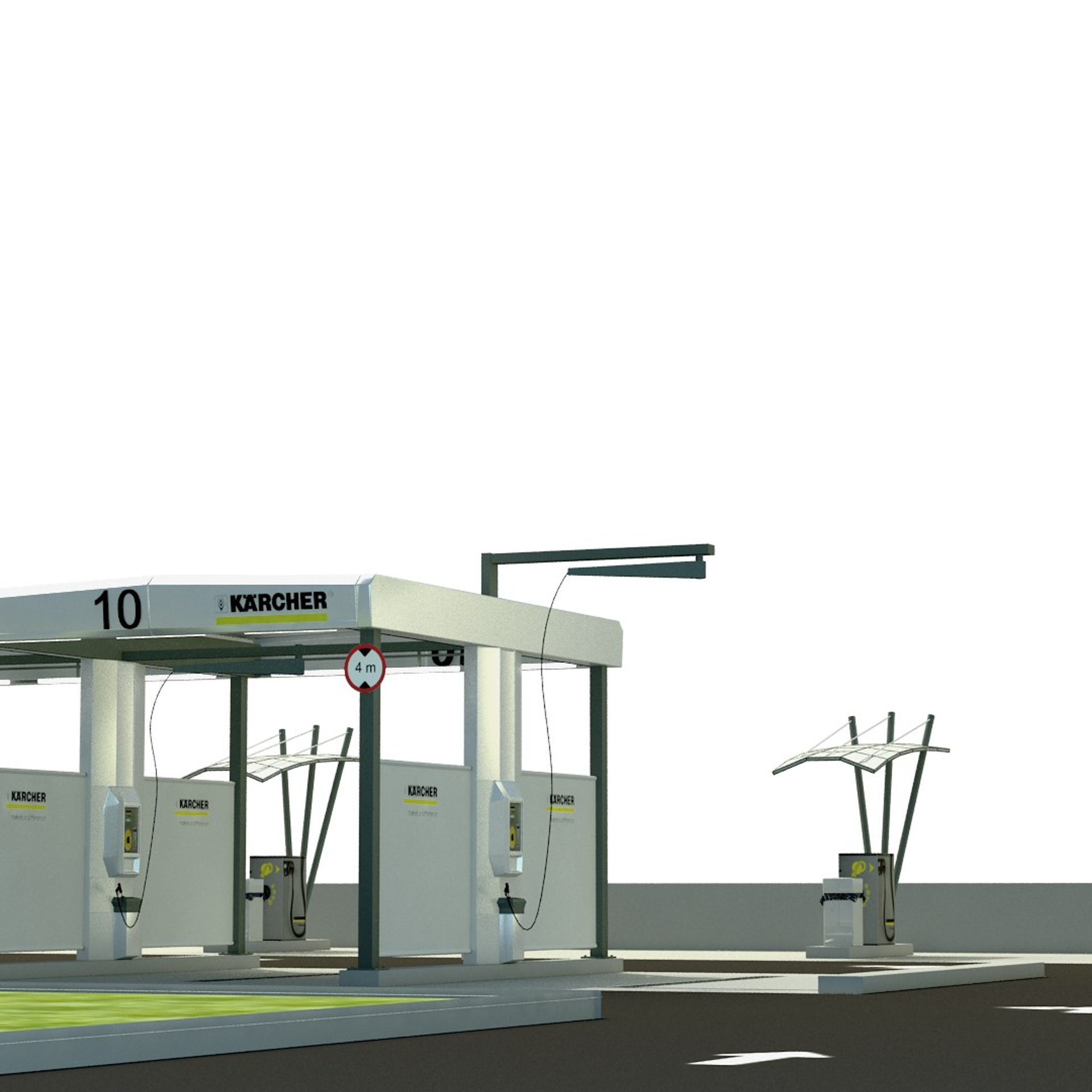 Self-service car wash, Tbilisi, 2020