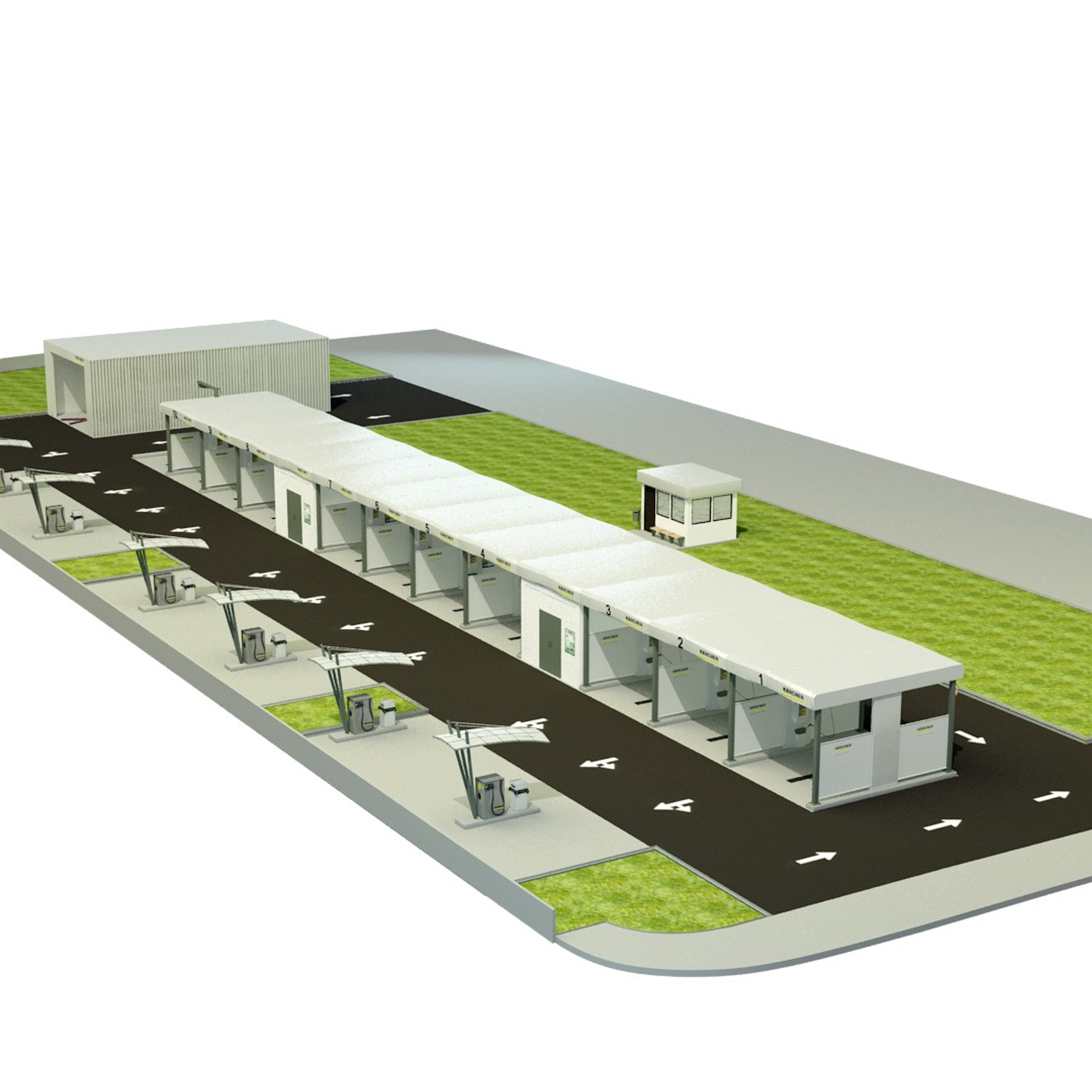 Self-service car wash, Tbilisi, 2020