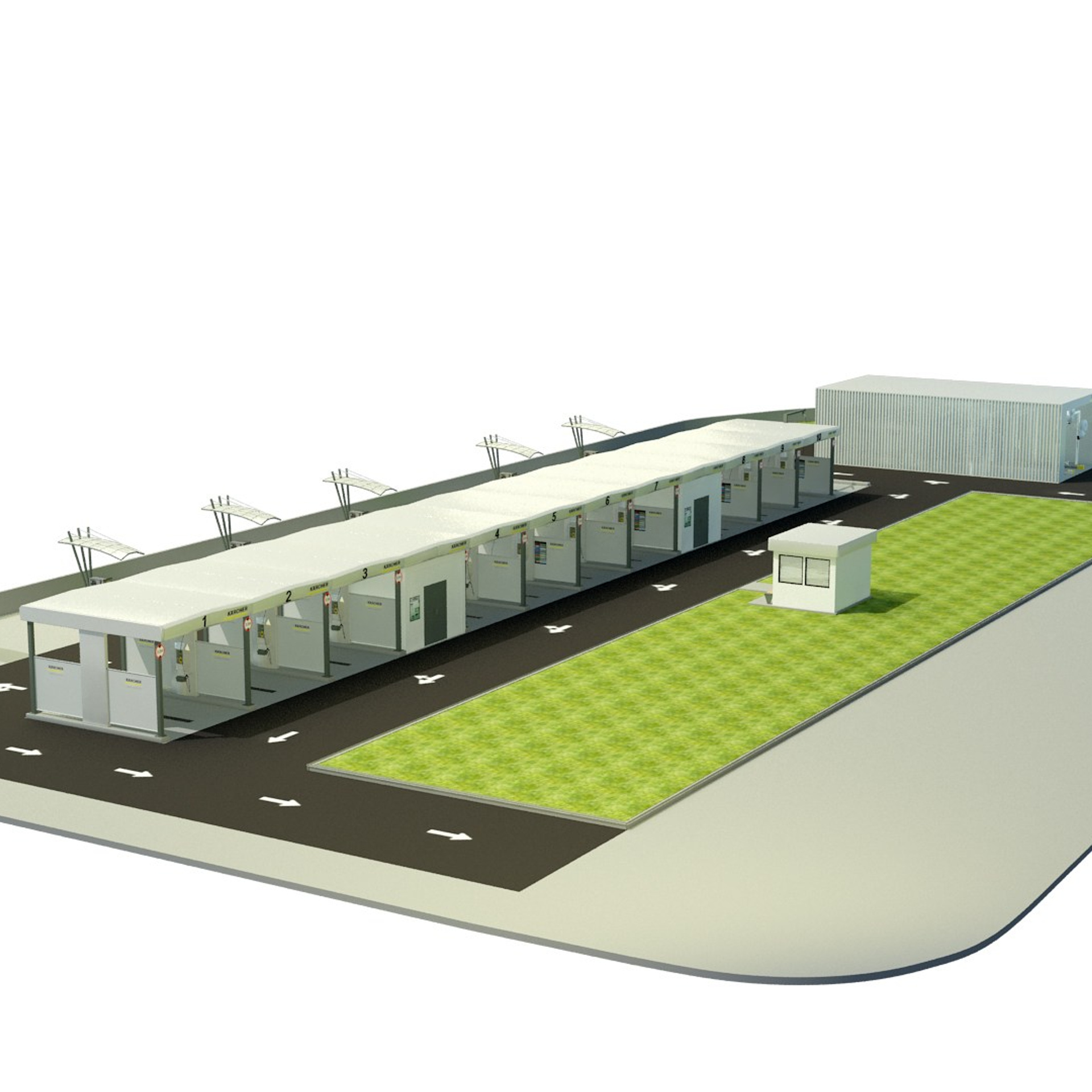 Self-service car wash, Tbilisi, 2020