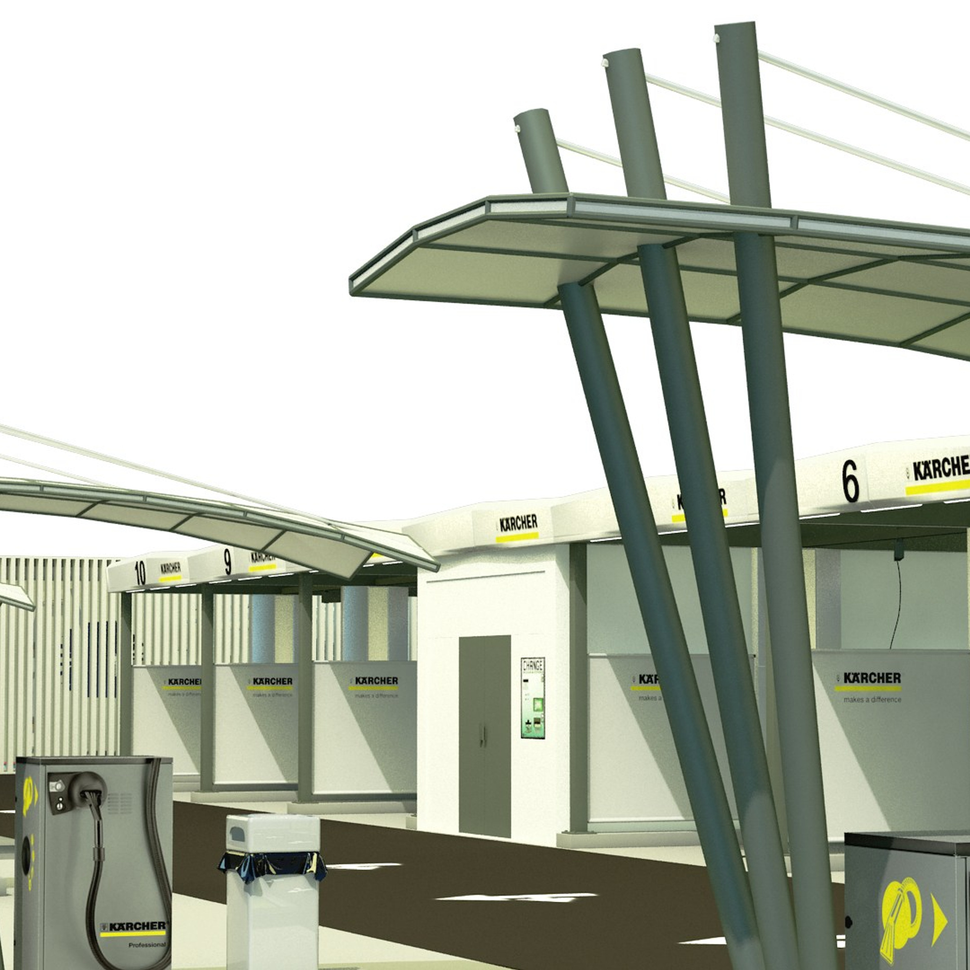 Self-service car wash, Tbilisi, 2020