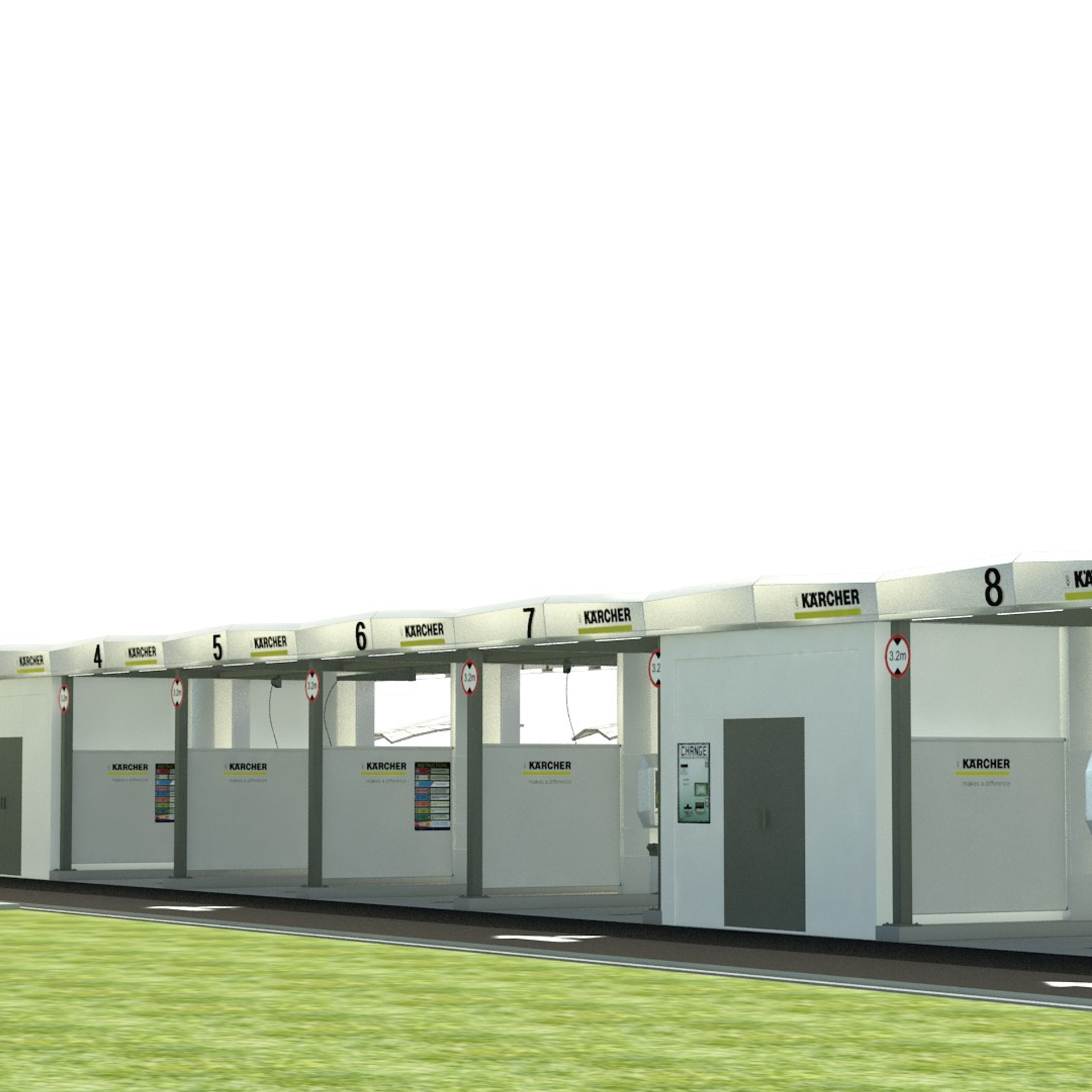 Self-service car wash, Tbilisi, 2020