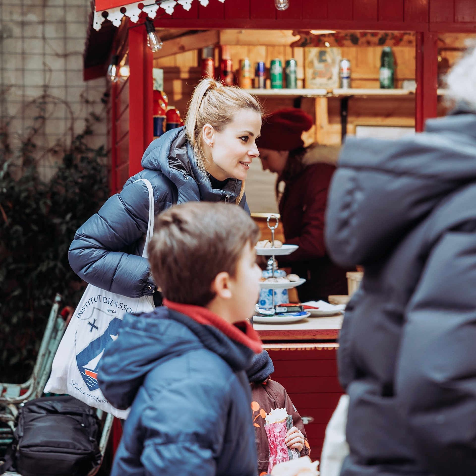 Un marché de Noël. Photographe à Paris