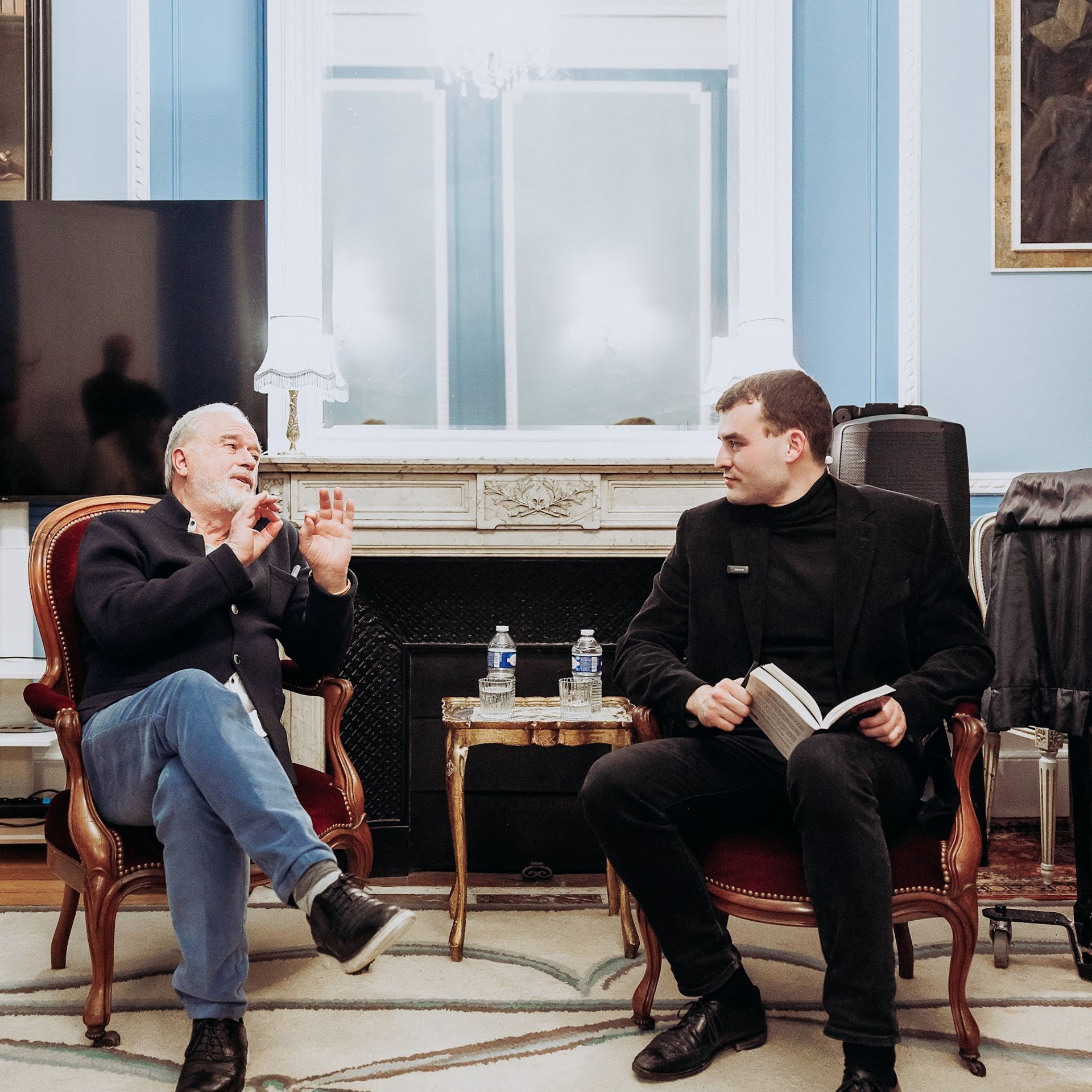 Michel Canesi à la présentation de son livre (éditions Plon). Photographe à Paris