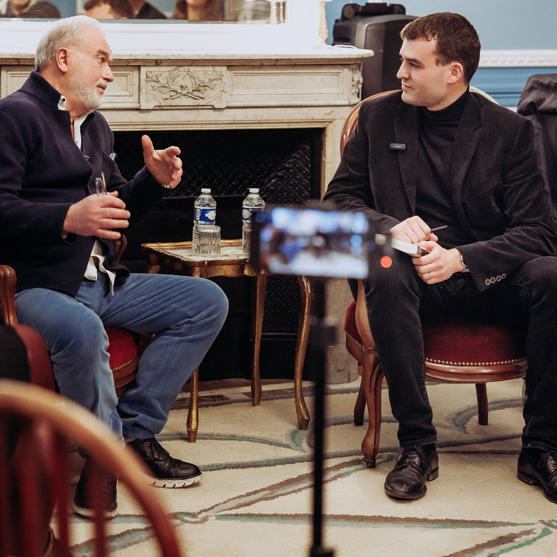 Michel Canesi à la présentation de son livre (éditions Plon). Photographe à Paris