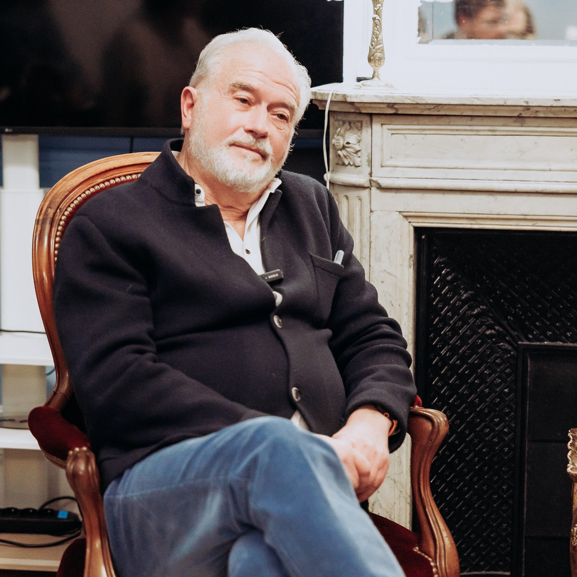 Michel Canesi à la présentation de son livre (éditions Plon). Photographe à Paris
